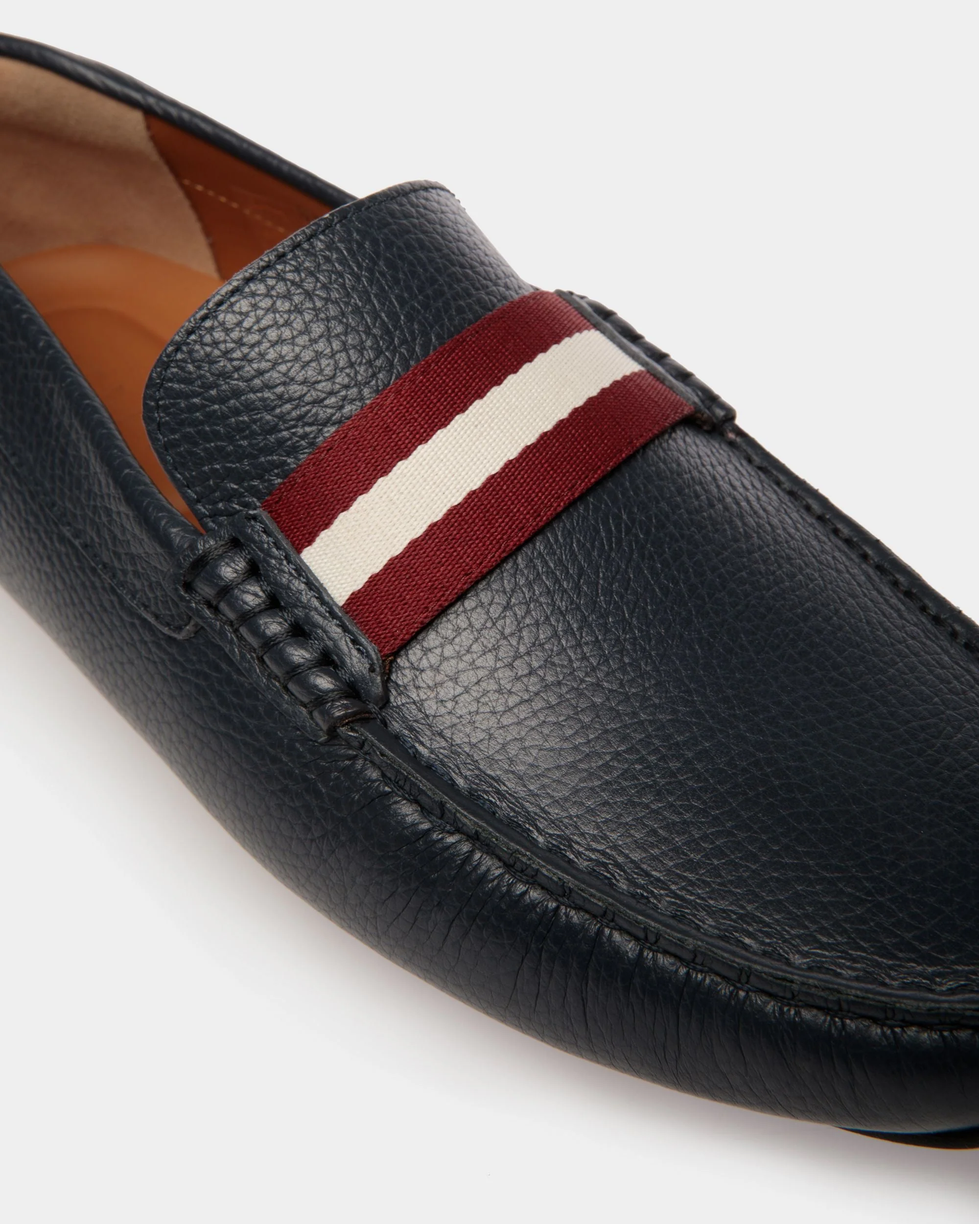 Pilot Driver in Blue Grained Leather - Image 4