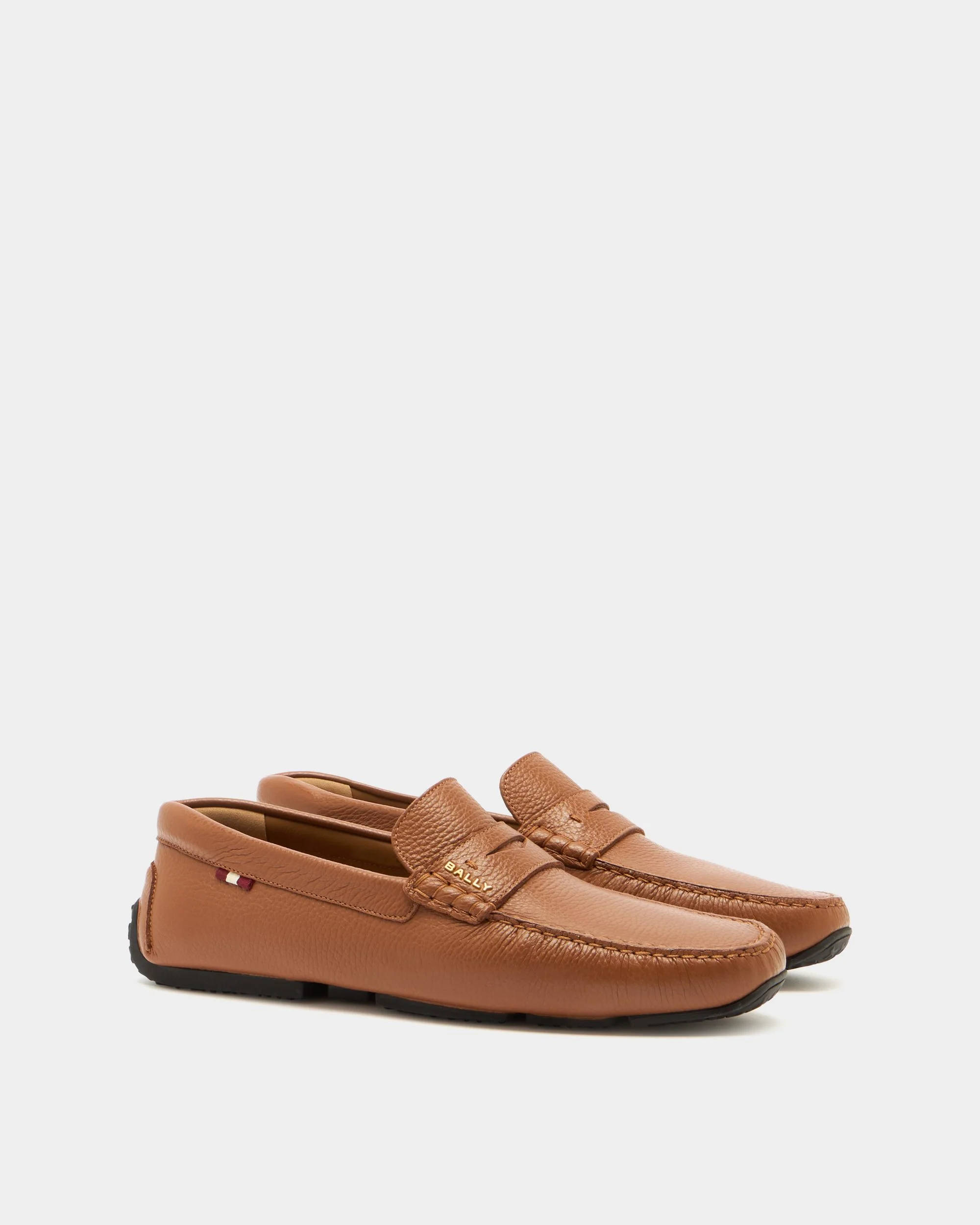 Pilot Driver in Brown Grained Leather - Image 3