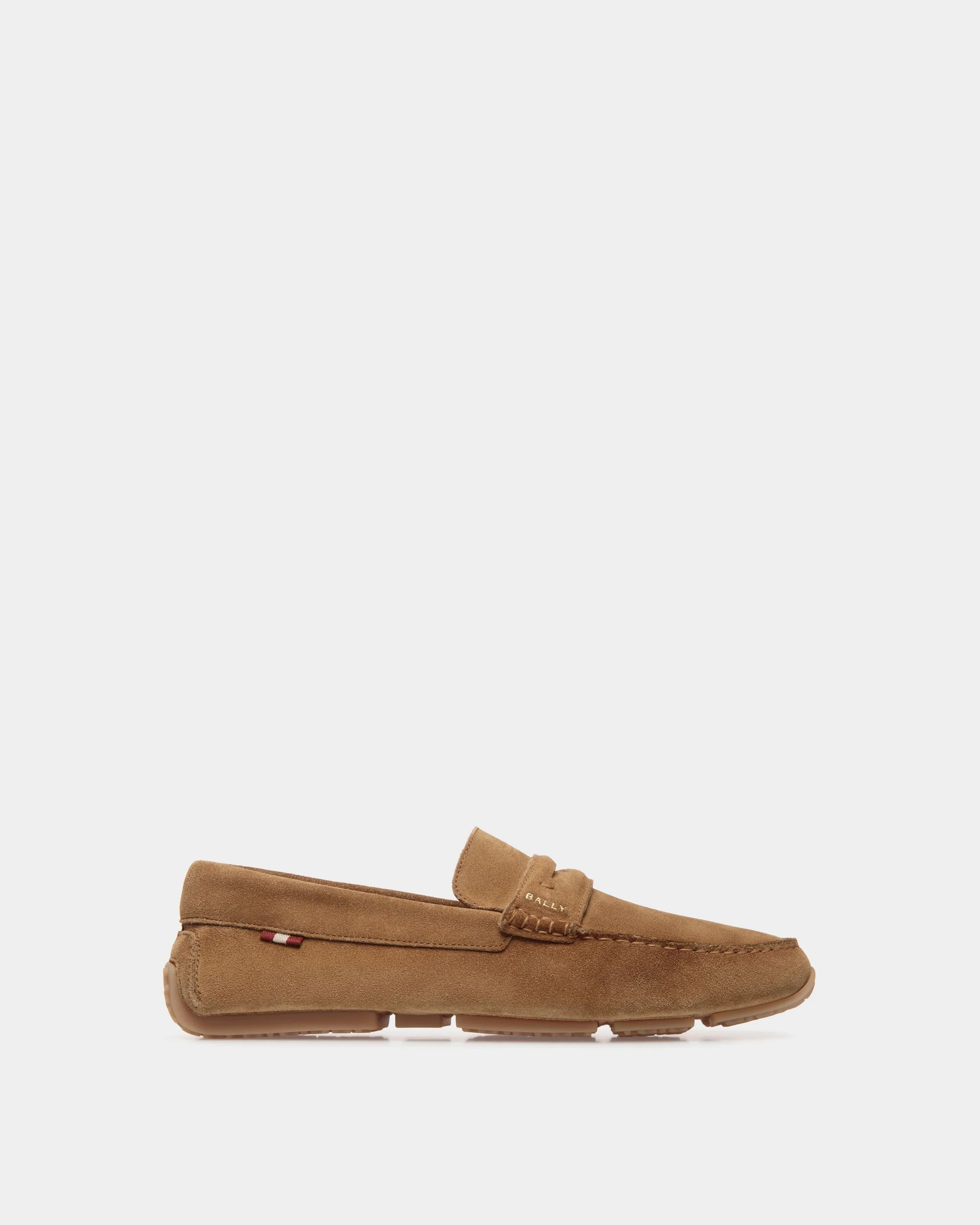 Pilot Driver in Brown Suede