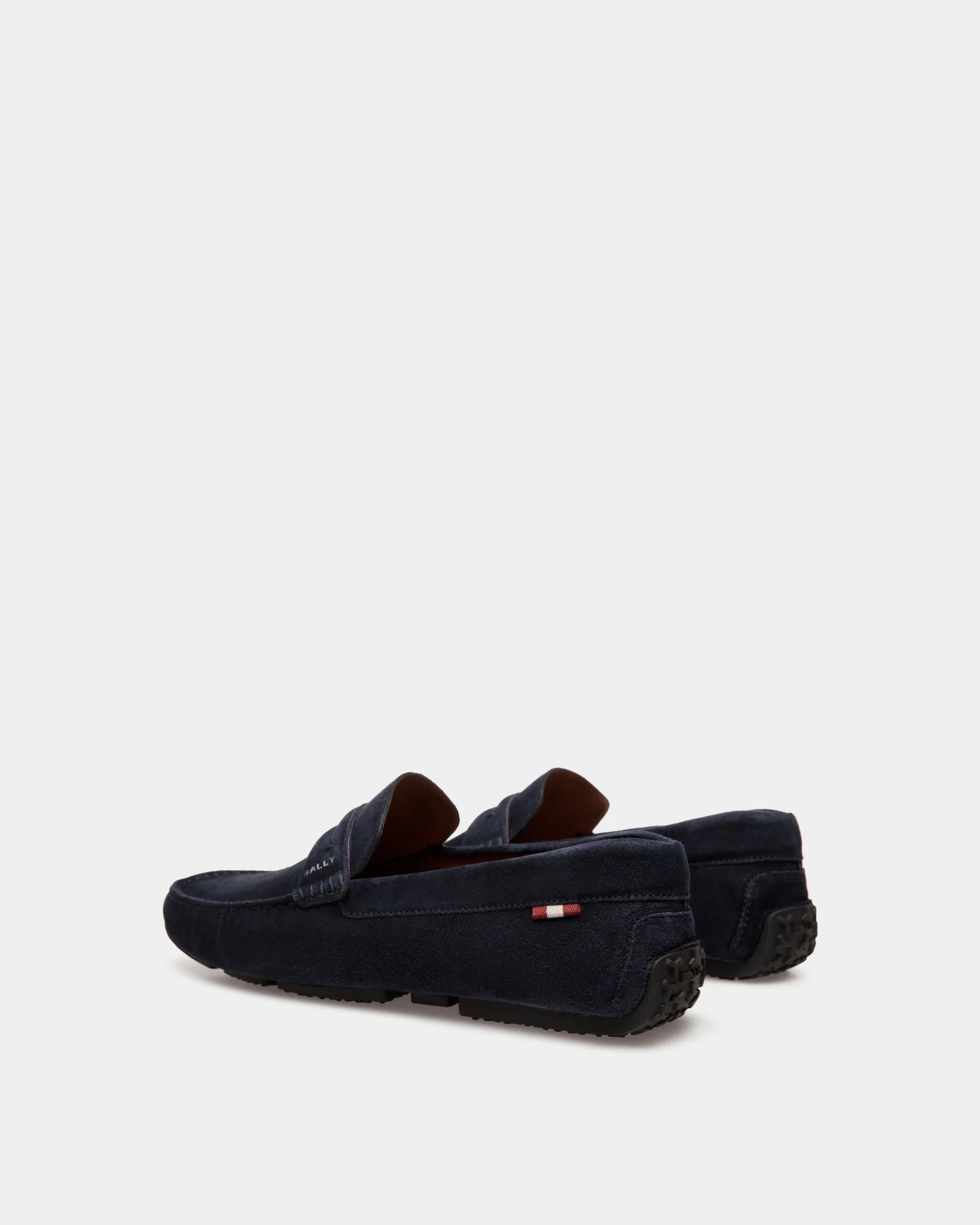 Pilot Driver in Navy Blue Suede - Image 4