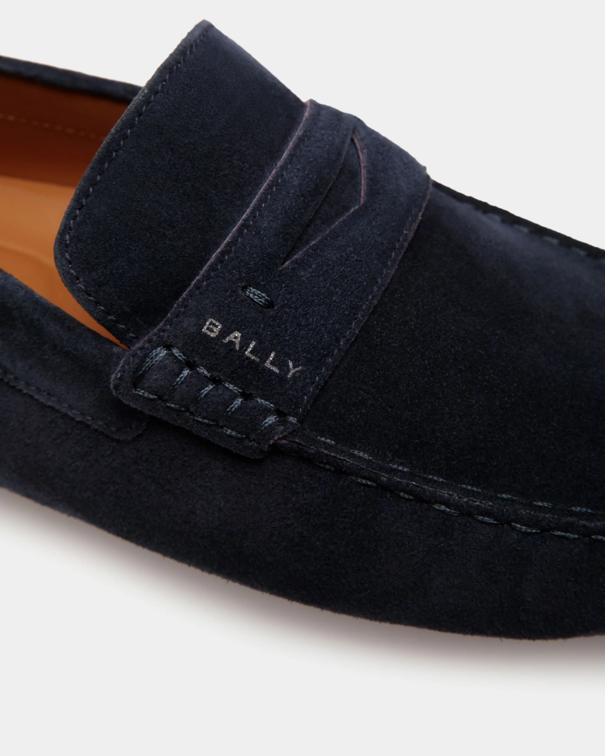Pilot Driver in Navy Blue Suede - Image 6