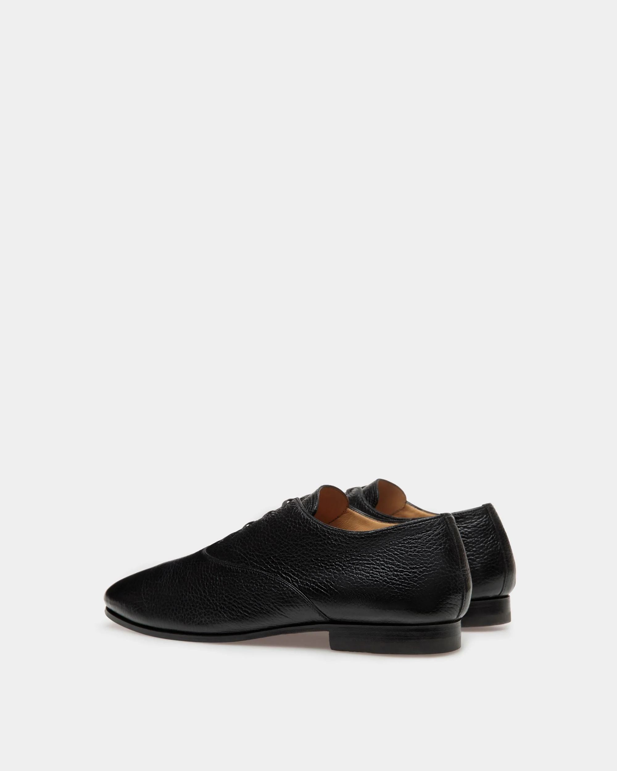 Pinte Oxfords In Black Leather - Image 4