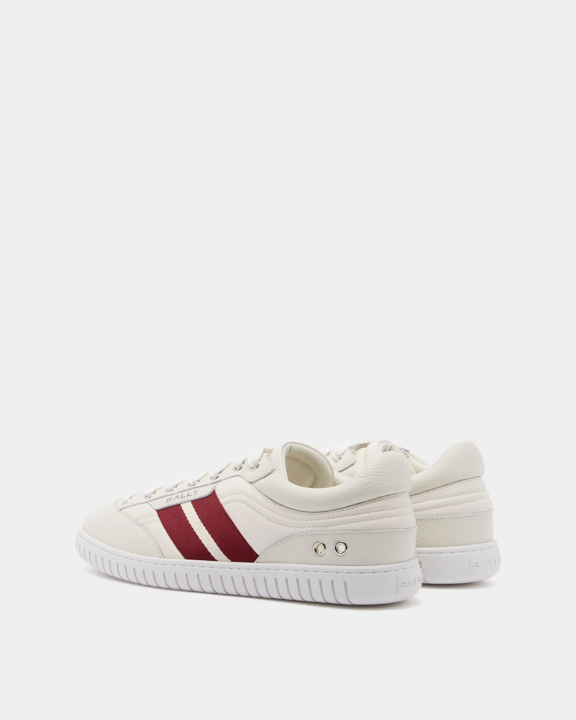 Player Sneaker In White Leather - Image 3