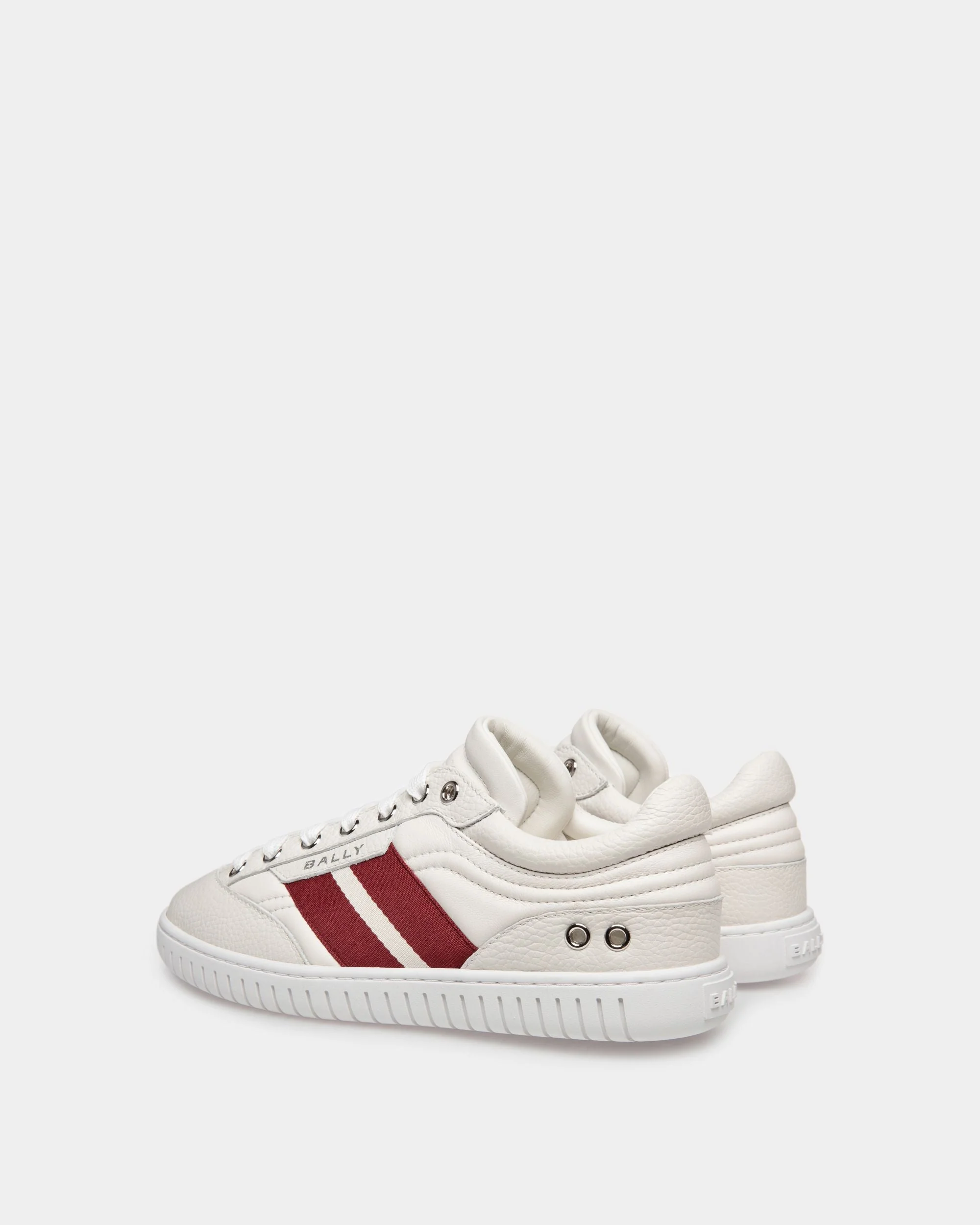 Player Sneaker In White Leather - Image 3