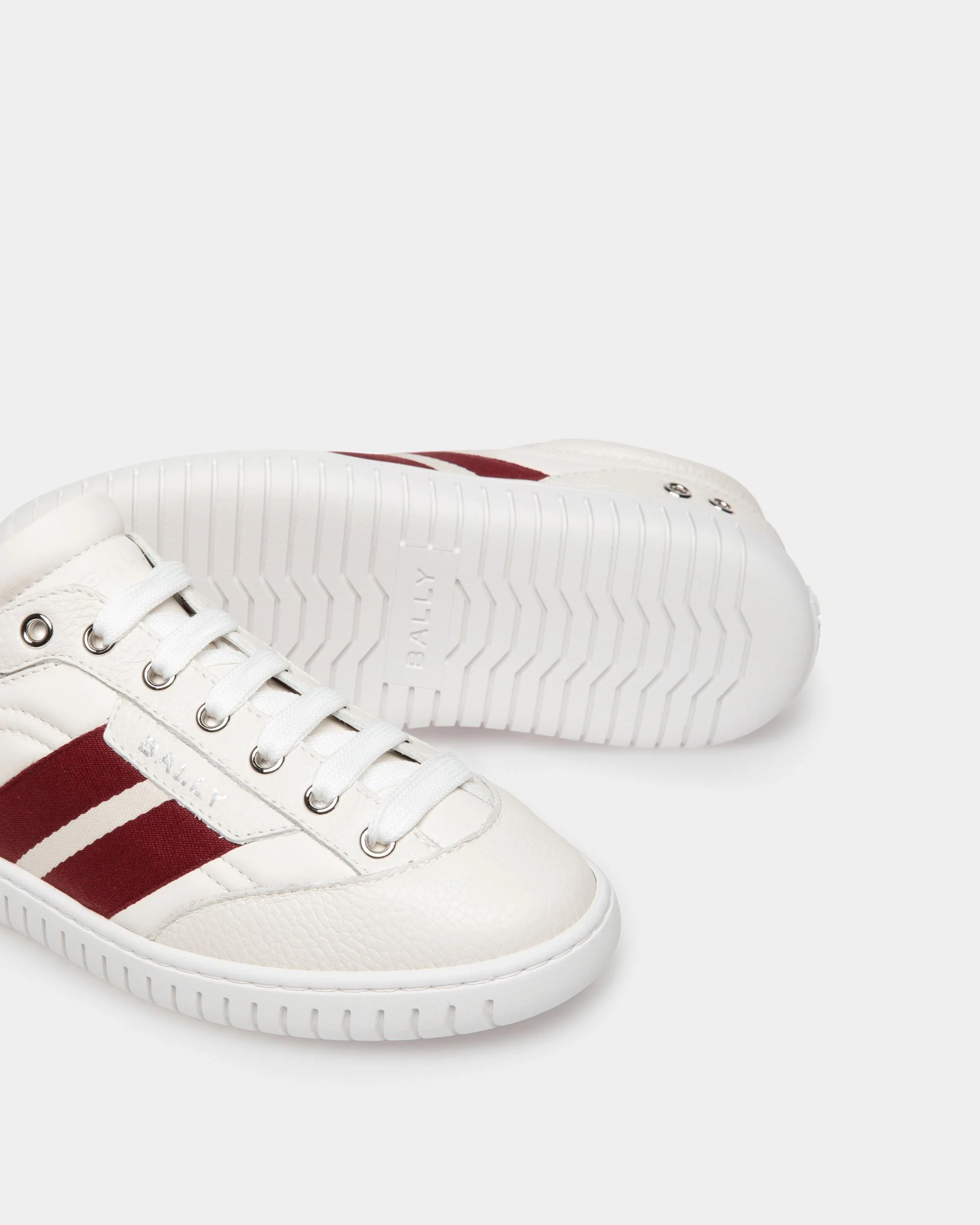Player Sneaker In White Leather - Image 4