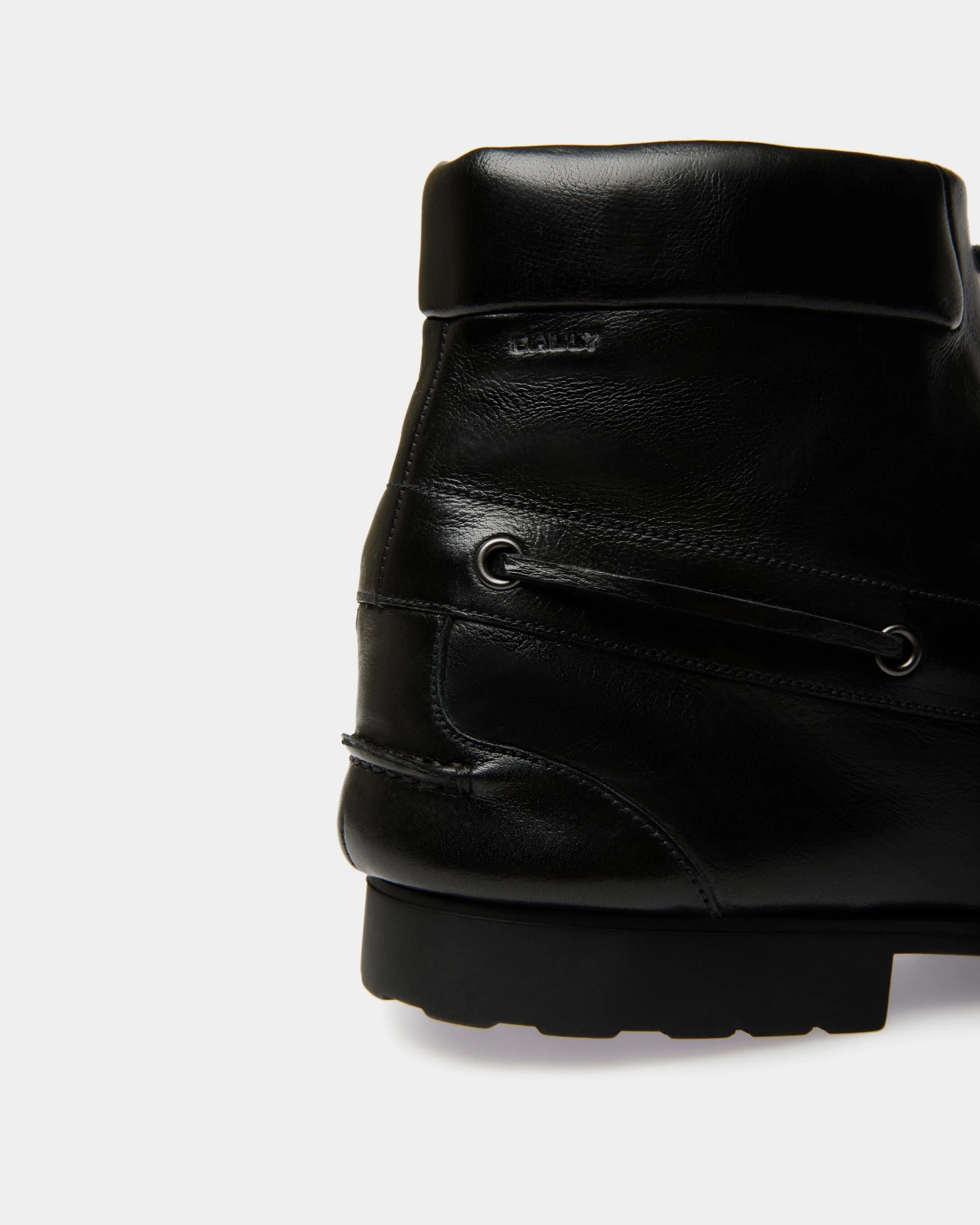 Plume Bootie In Black Leather - Image 5