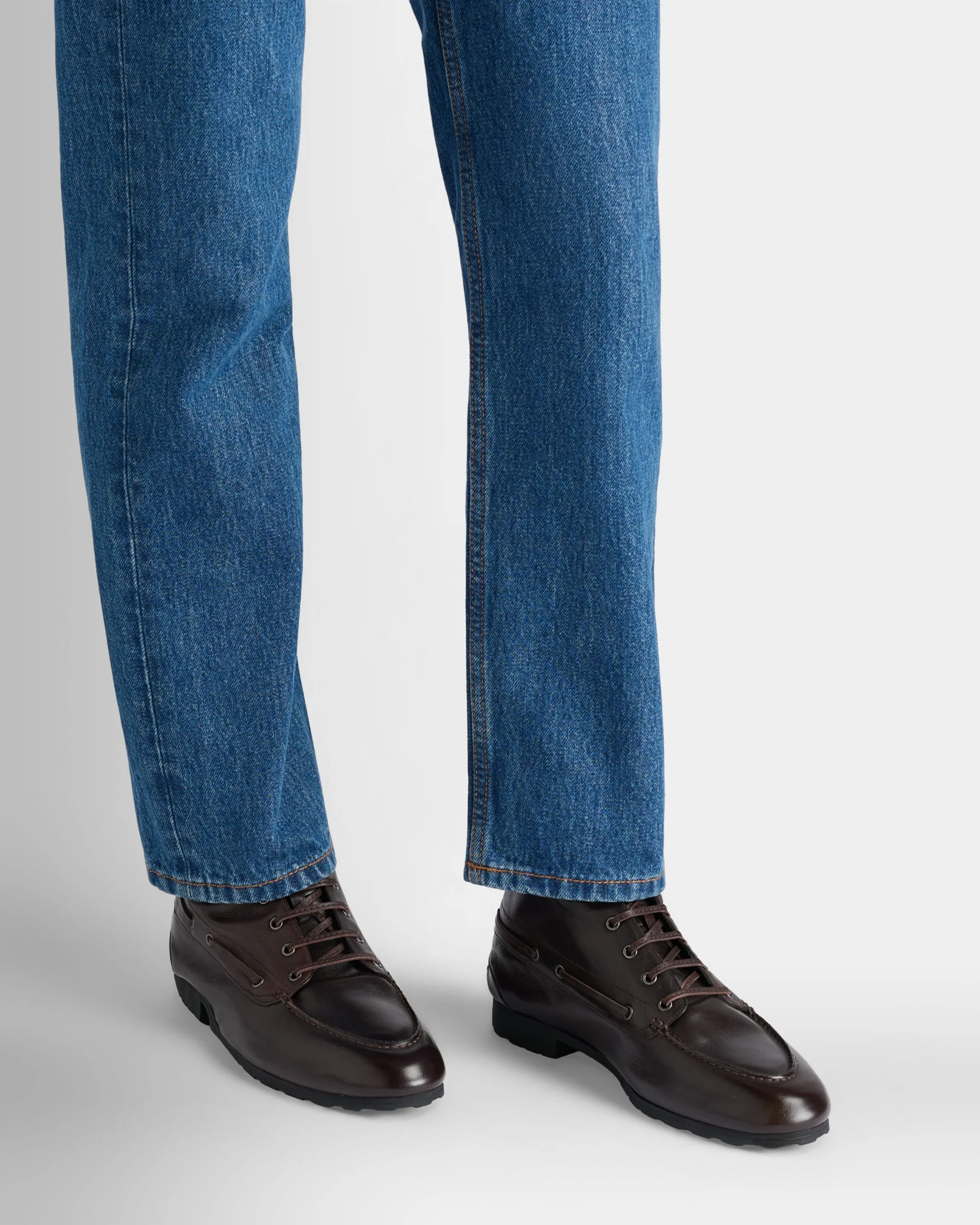 Plume Bootie In Ebano Leather - Image 2