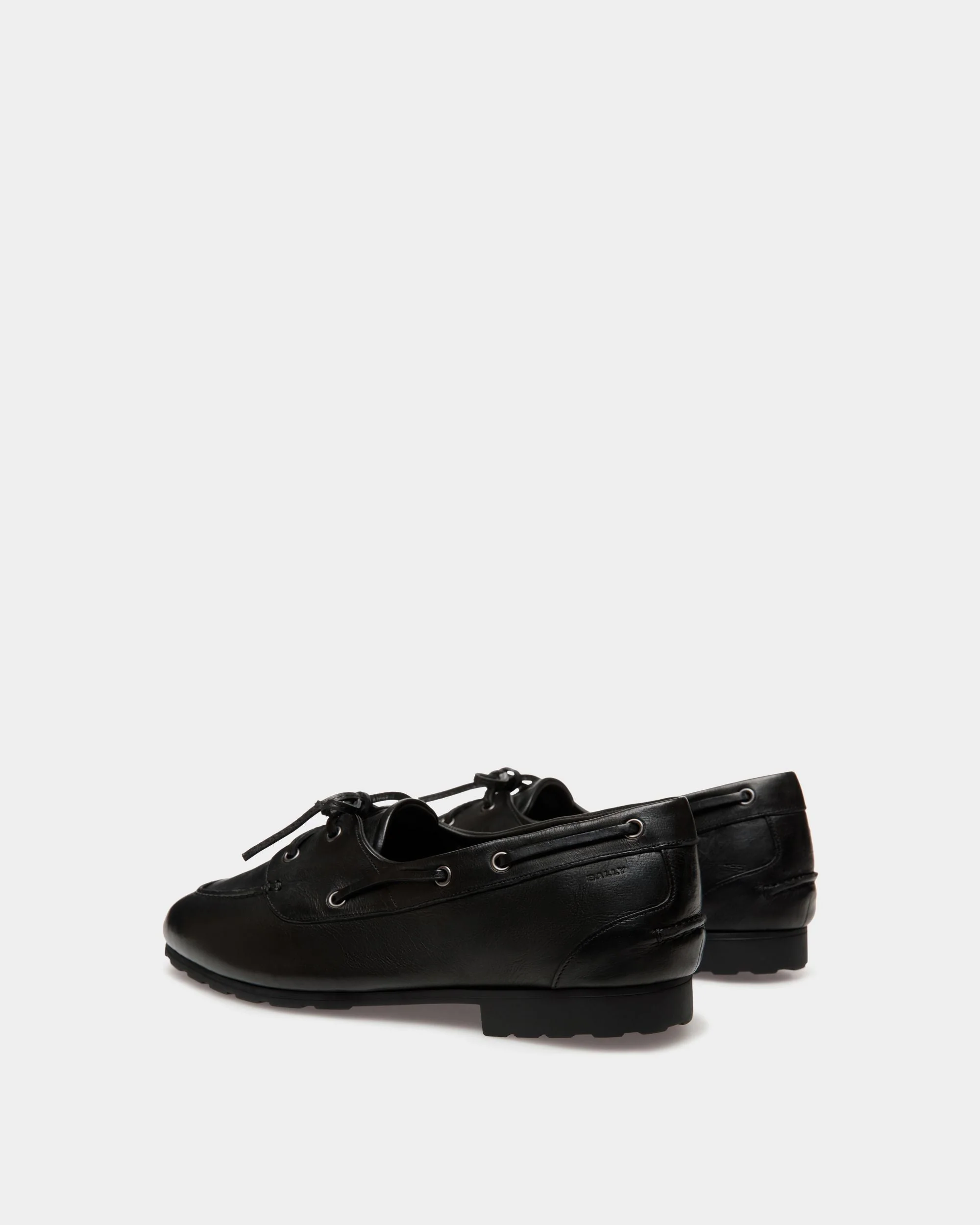 Plume Loafer In Black Leather - Image 4