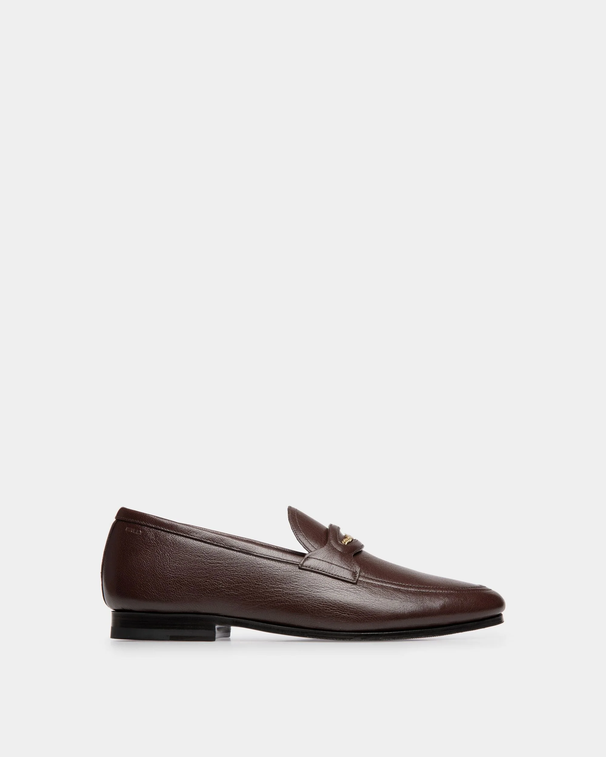 Plume Loafer in Brown Grained Leather