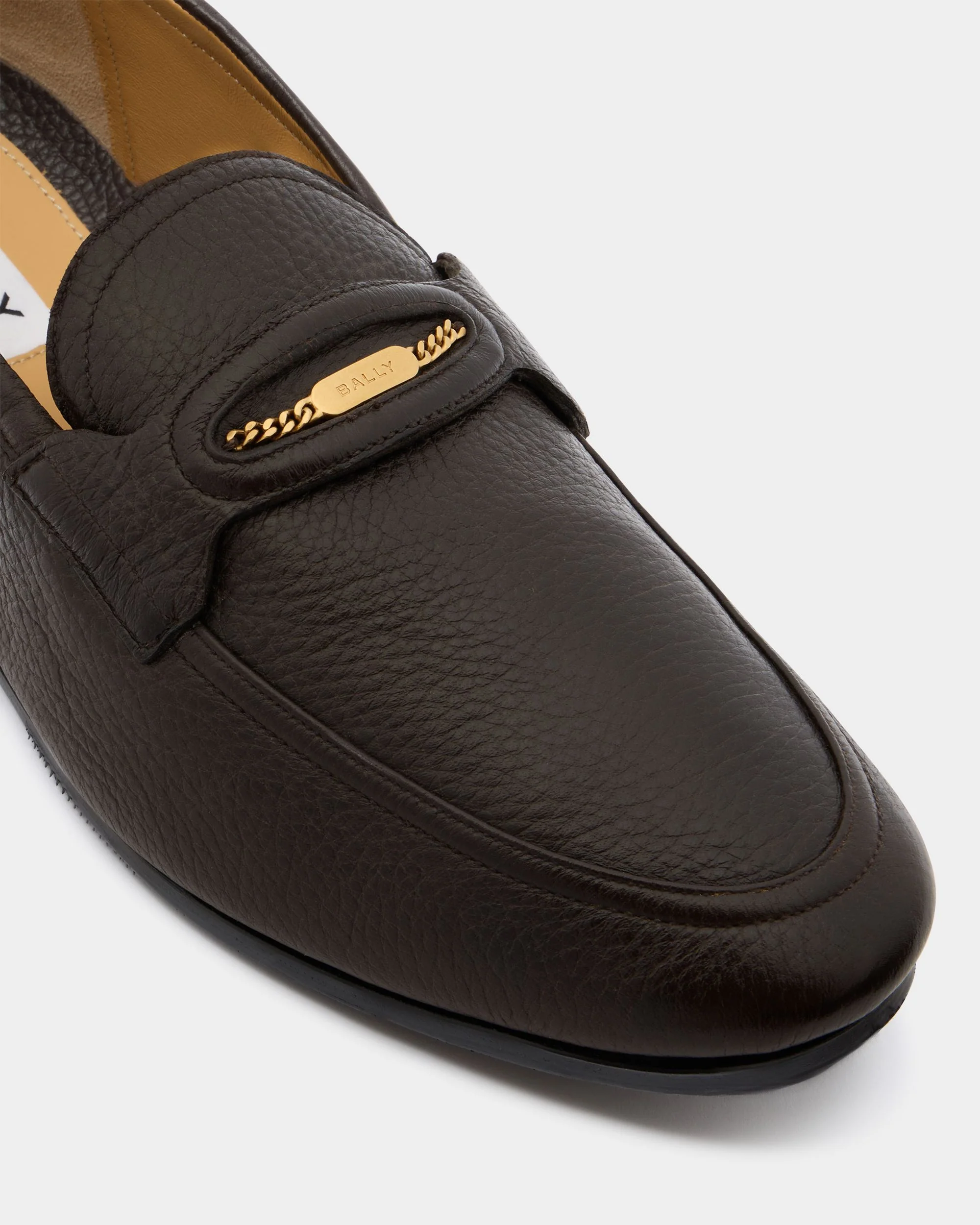 Plume Loafer In Brown Leather - Image 5