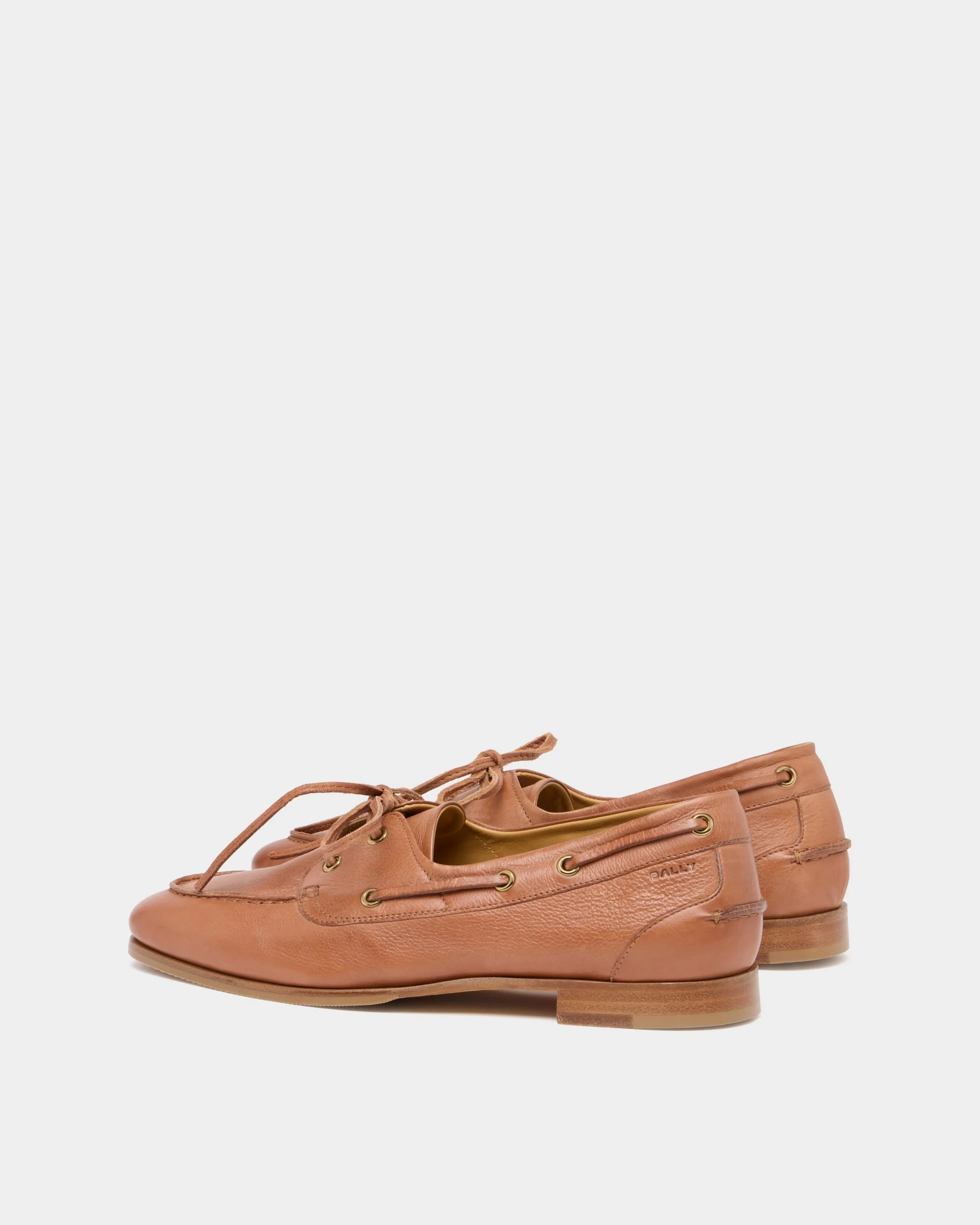 Plume Moccasin in Amber Brown Leather - Image 4