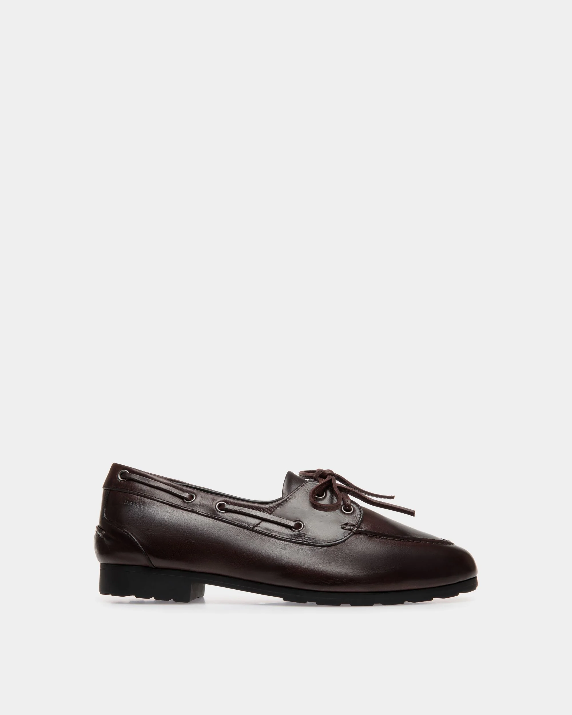 Plume Moccasin in Brown Leather