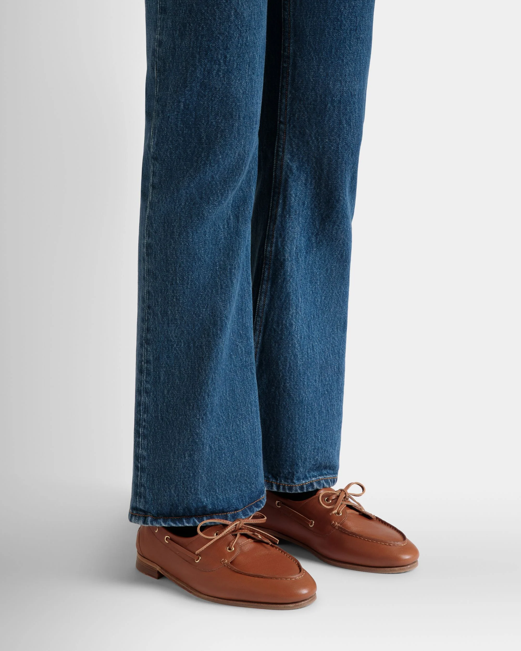 Plume Moccasin in Brown Leather - Image 2