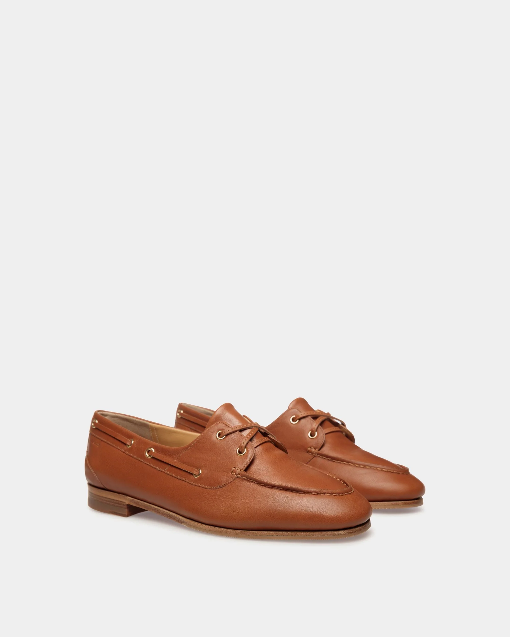 Plume Moccasin in Brown Leather - Image 3