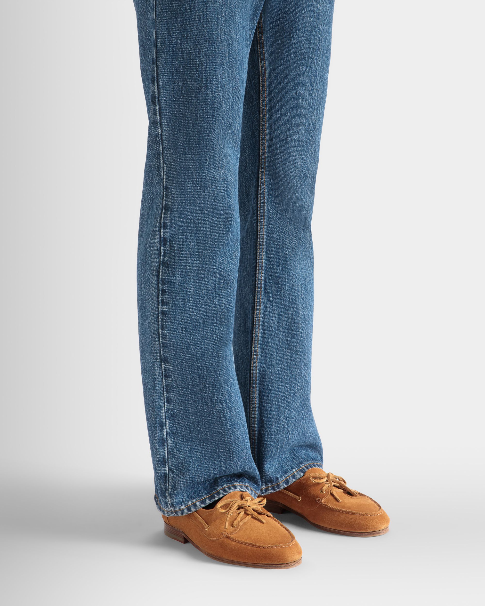 Plume Moccasin in Brown Suede - Image 2