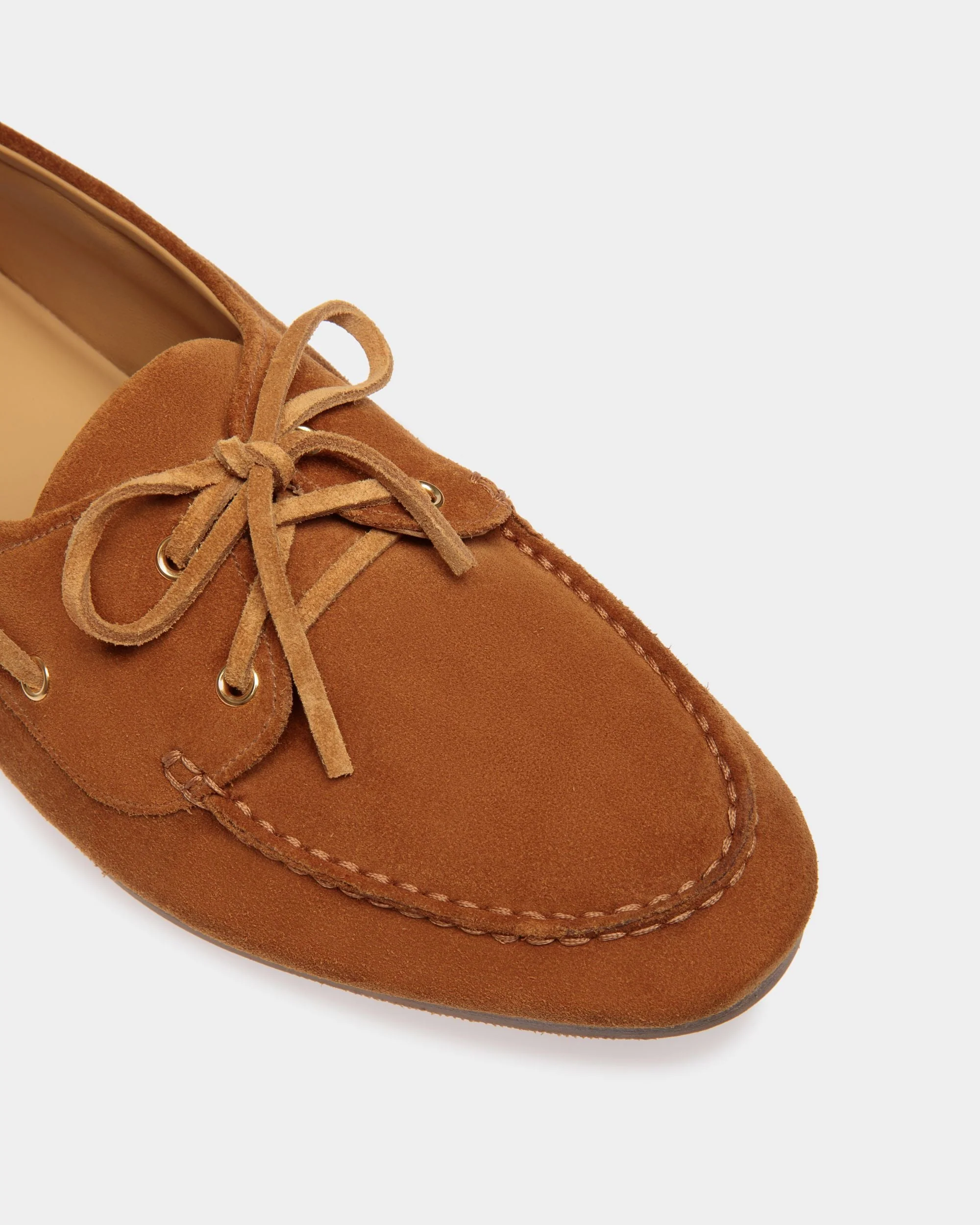 Plume Moccasin in Brown Suede - Image 5
