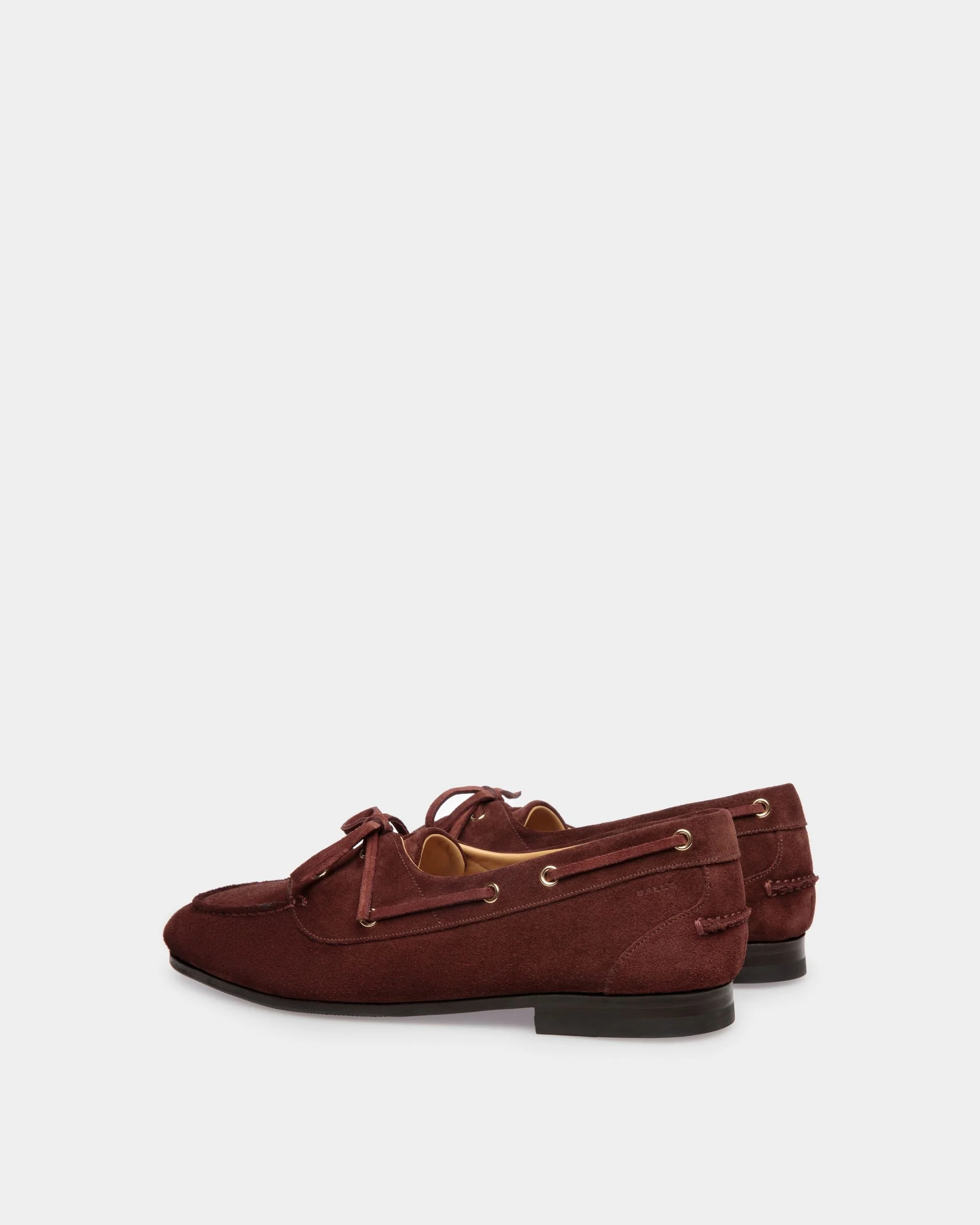 Plume Moccasin in Chestnut Brown Suede - Image 3