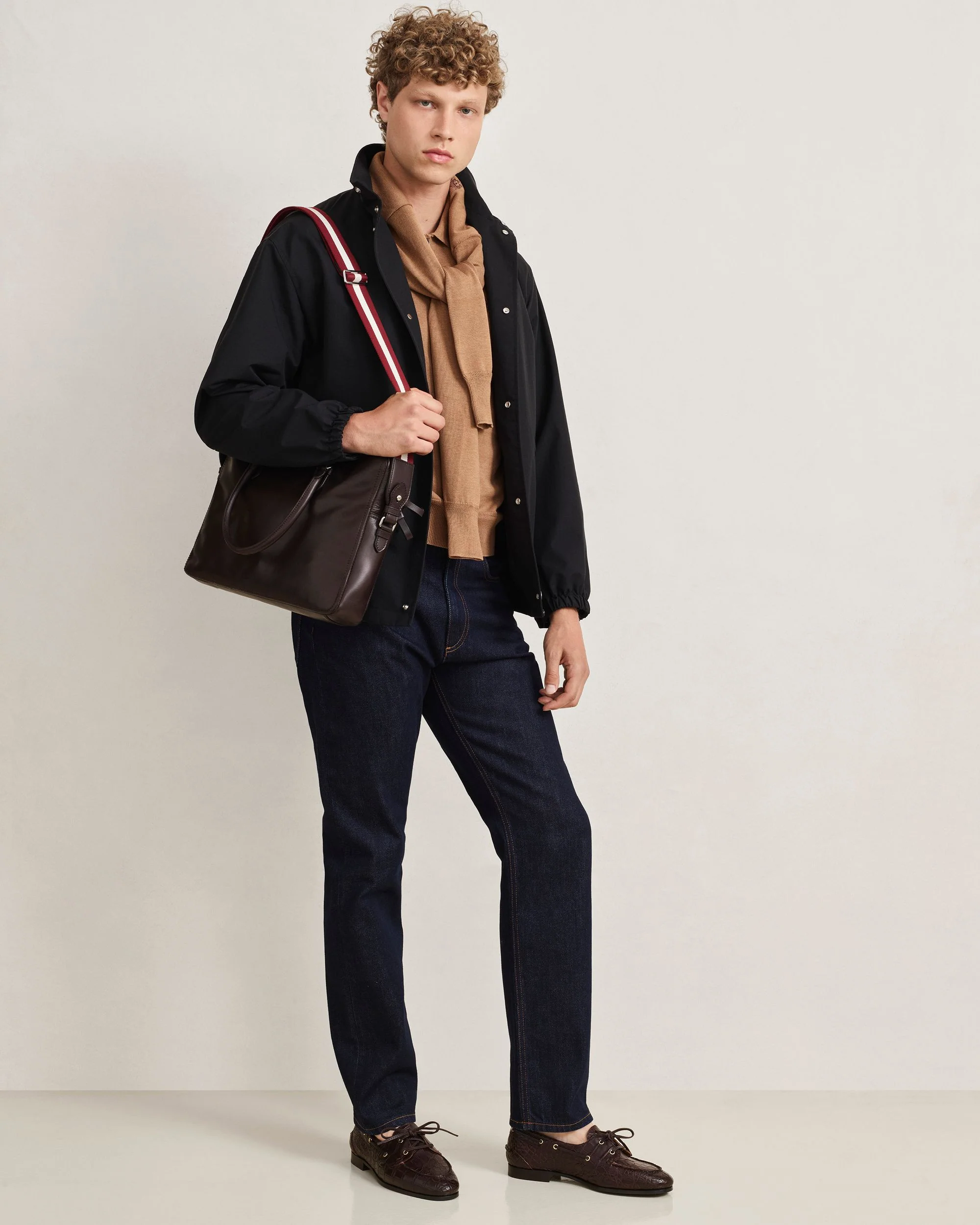 Plume Moccasin in Ebano Leather - Image 7