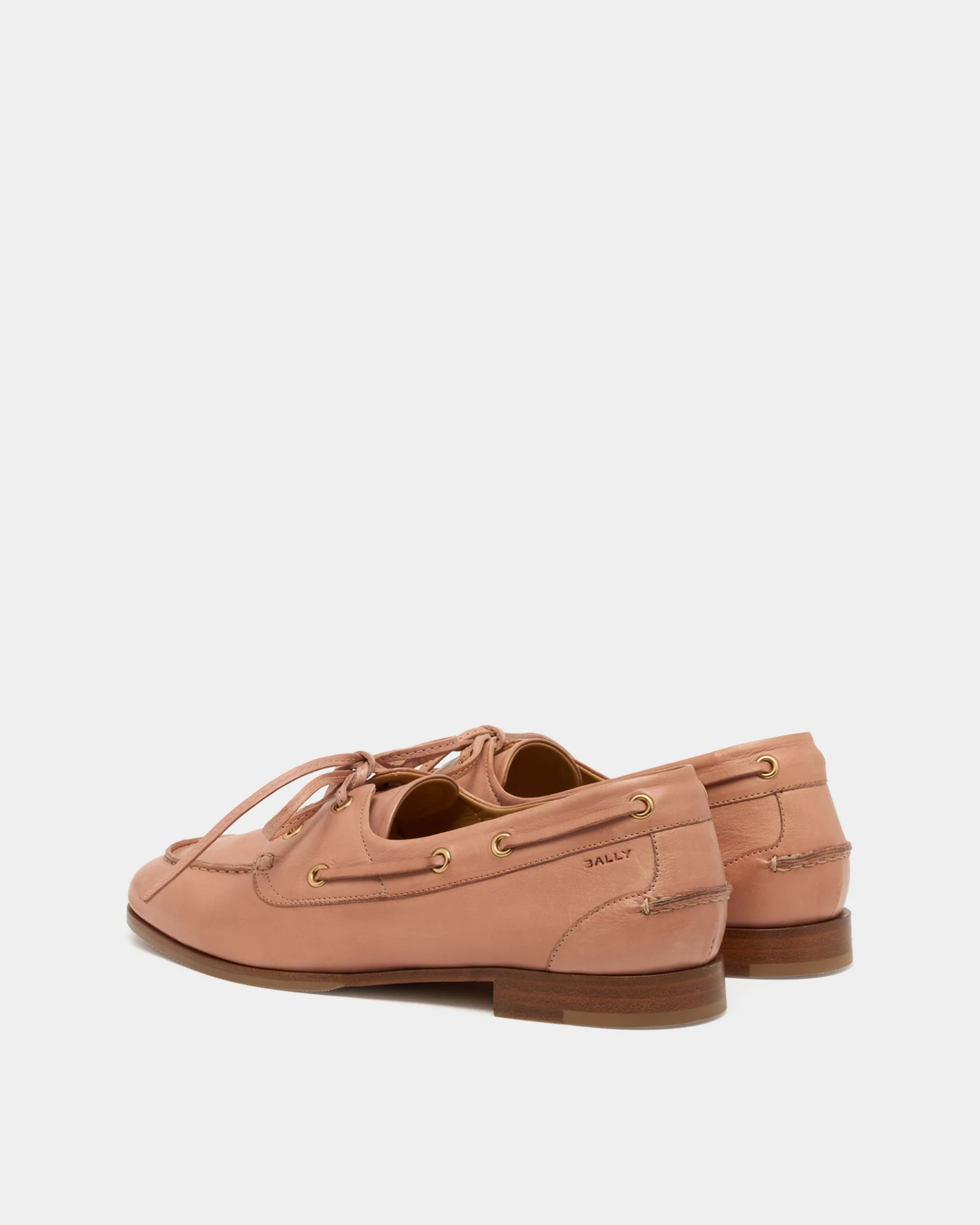 Plume Moccasin in Light Pink Leather - Image 4
