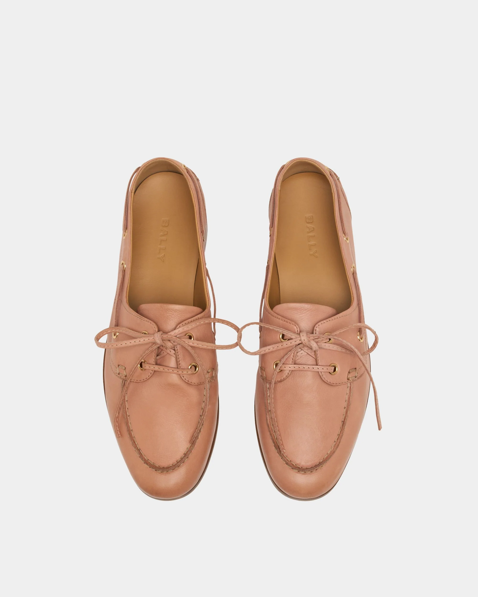 Plume Moccasin in Light Pink Leather - Image 5