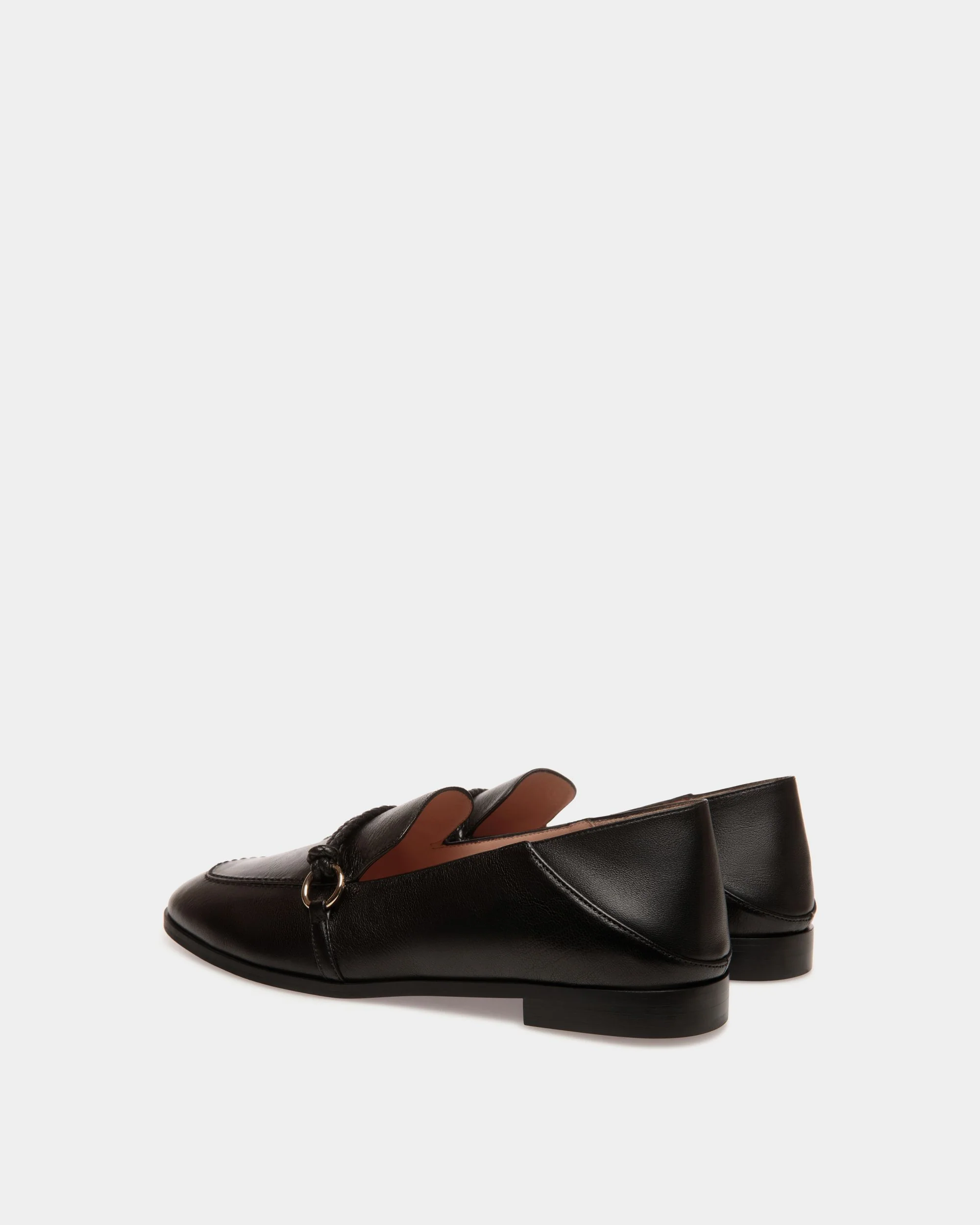Pump in Black Grained Leather - Image 3