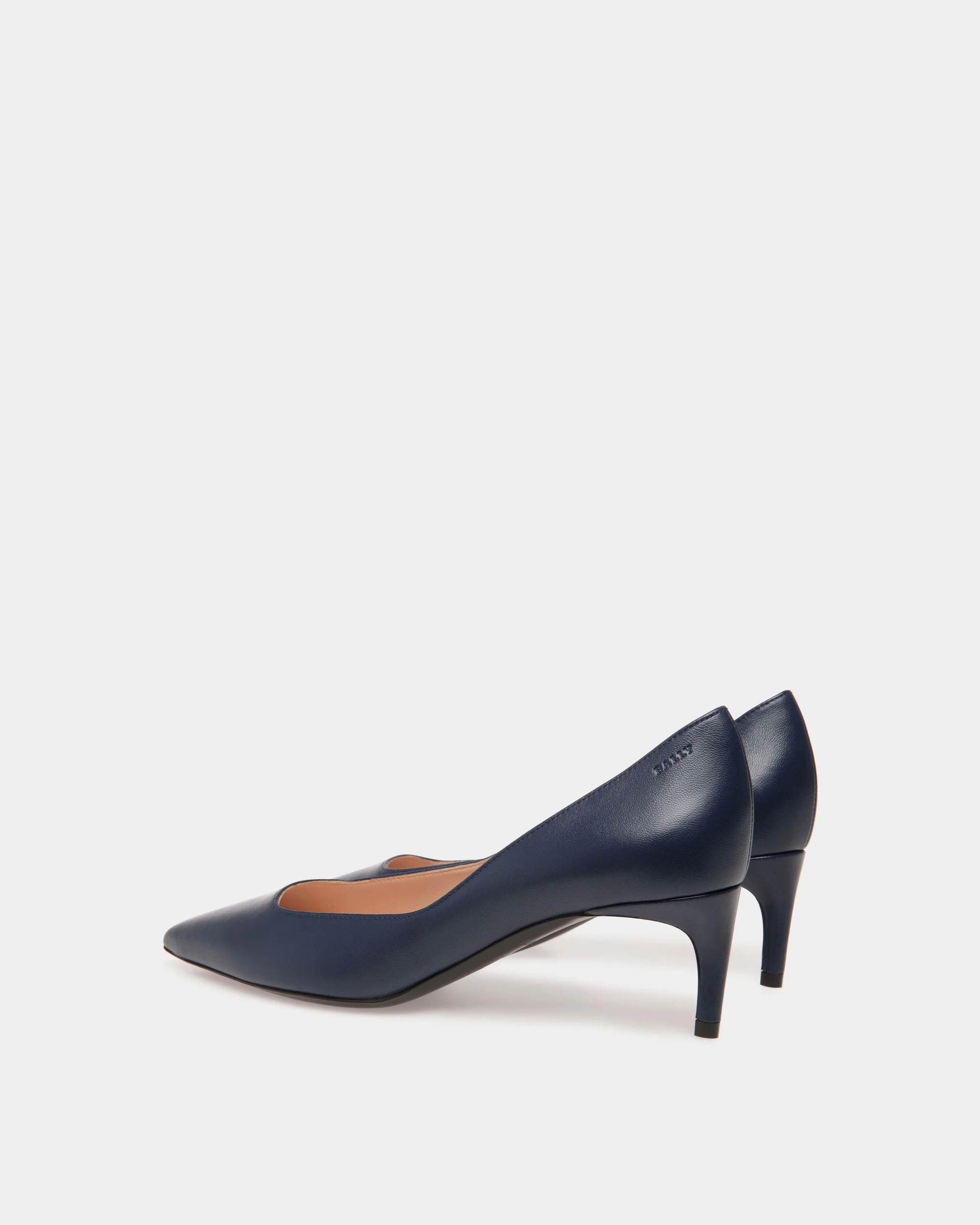 Pump in Bue Leather - Image 3