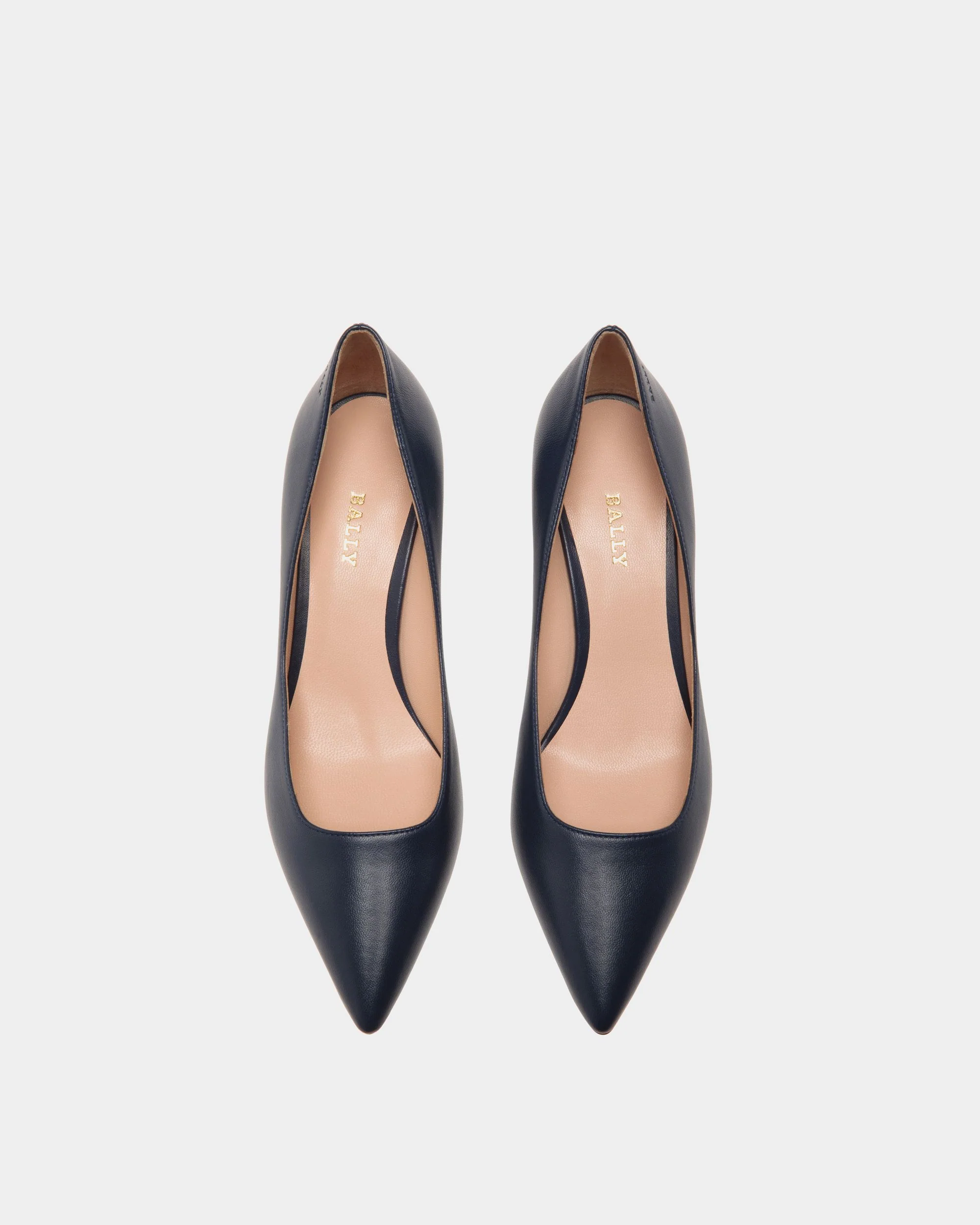 Pump in Bue Leather - Image 4