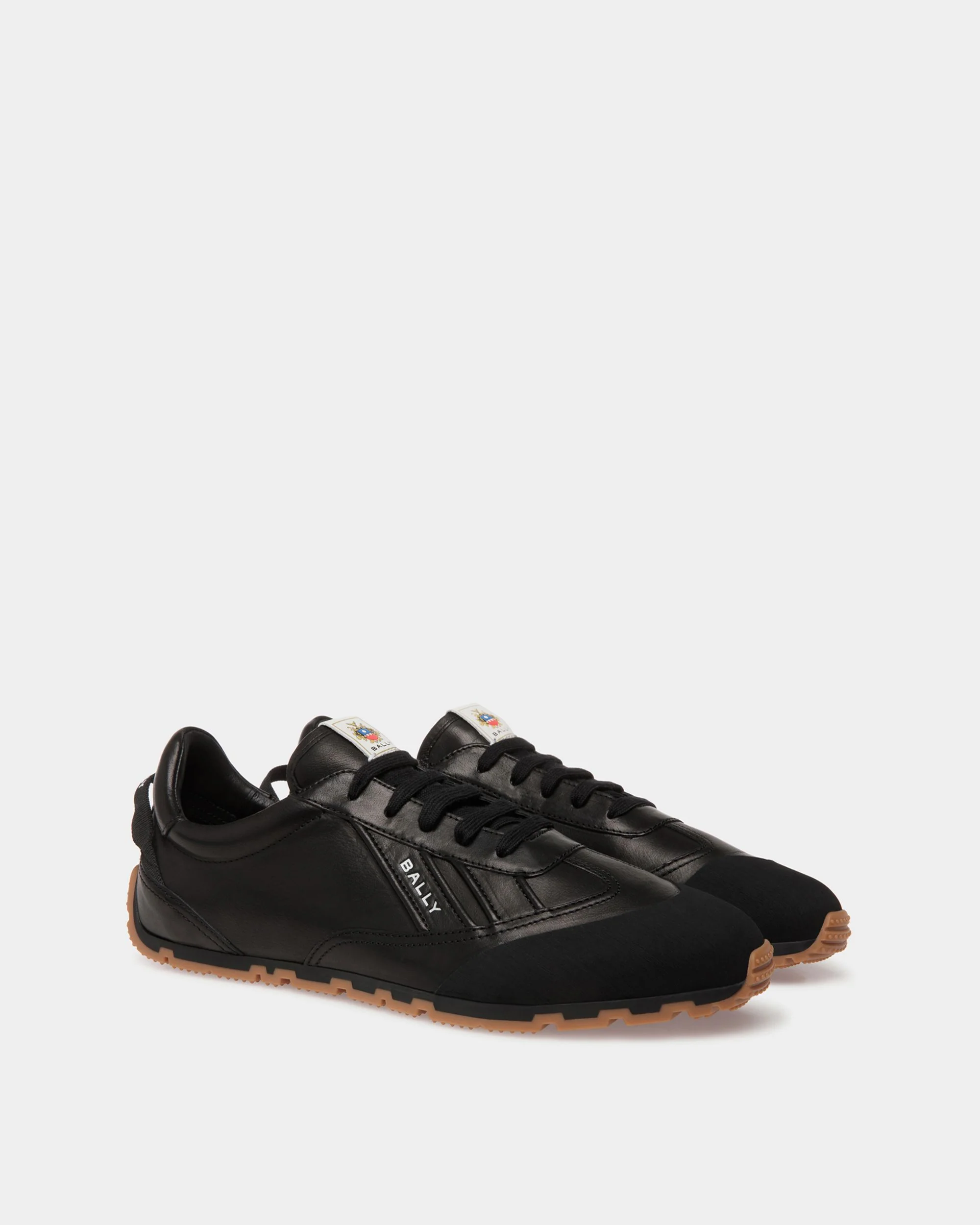 Quarry Sneaker in Black Leather - Image 3