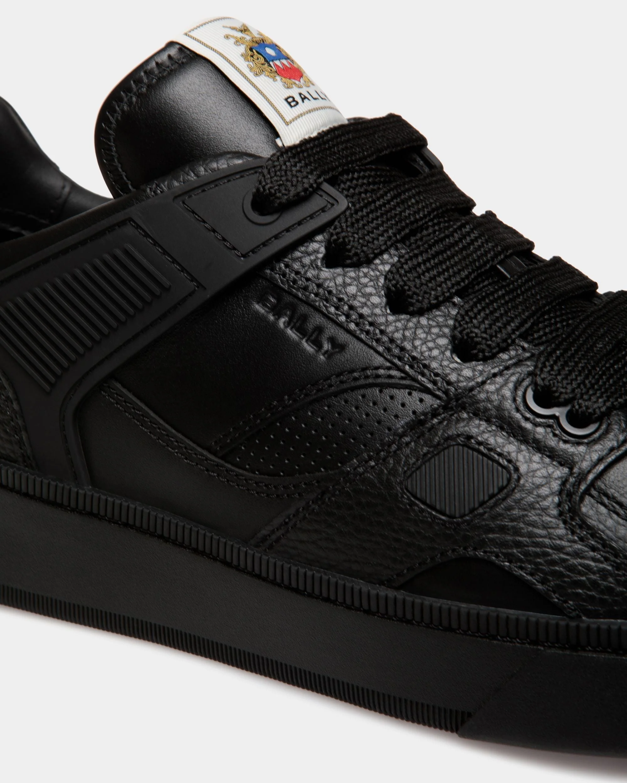 Raise Sneaker in Black Leather - Image 6