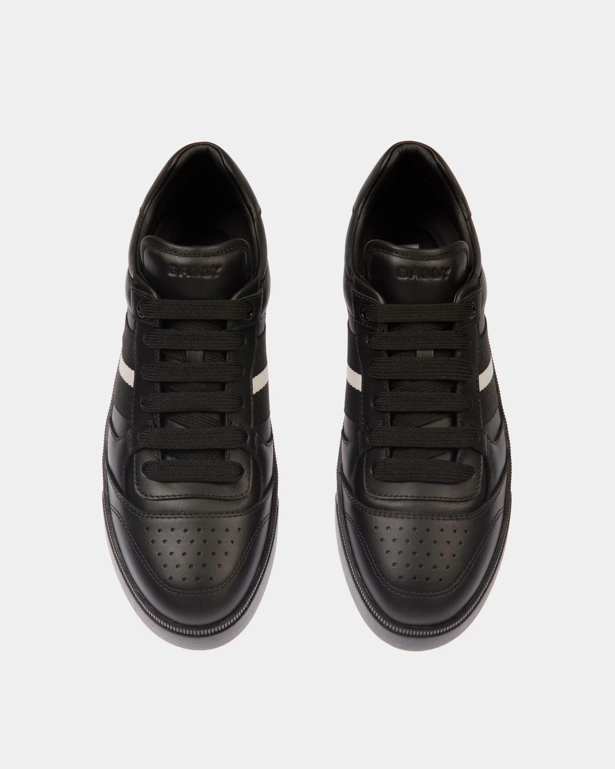 Raise Sneaker in Black Leather - Image 4