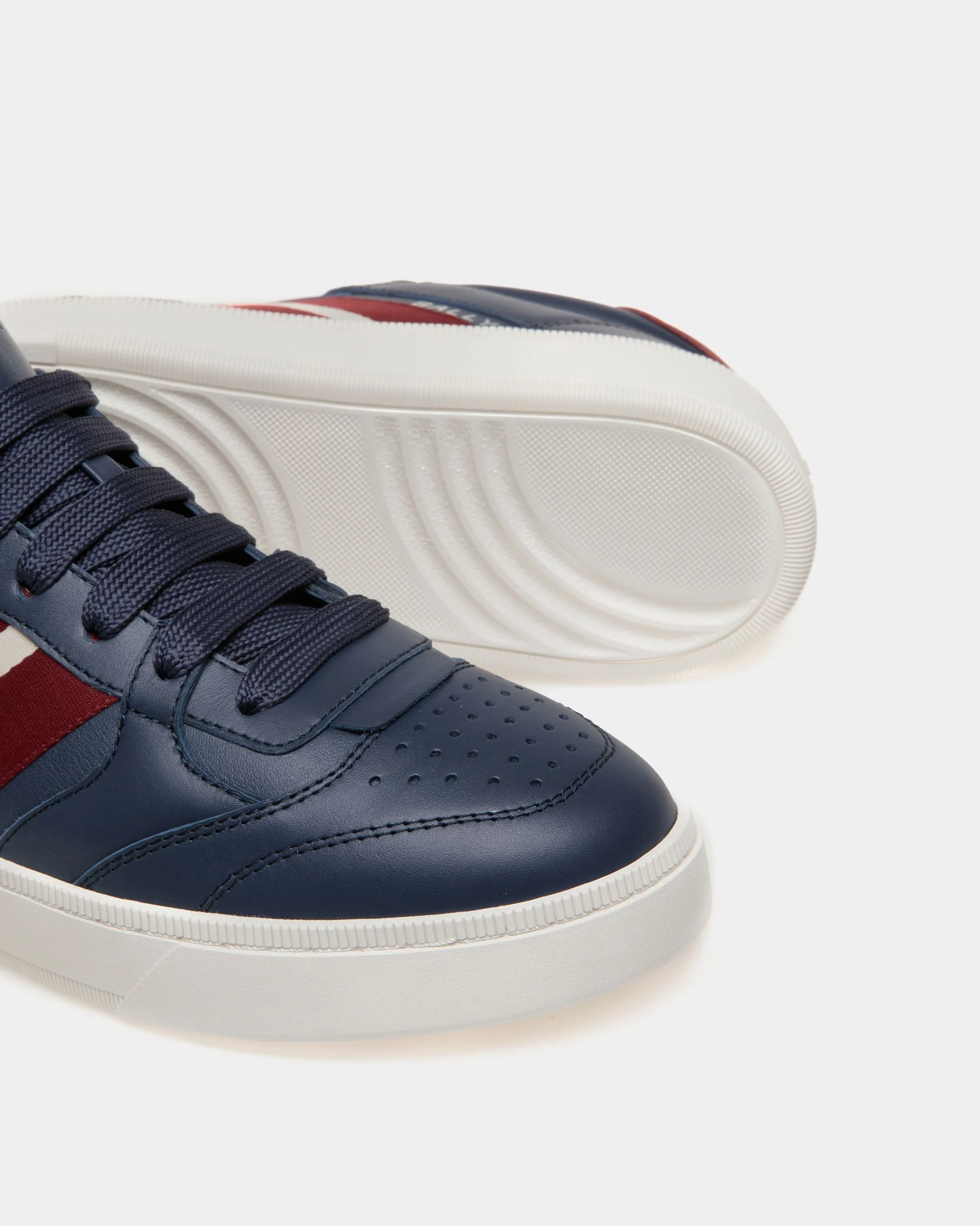Raise Sneaker in Blue Leather - Image 4
