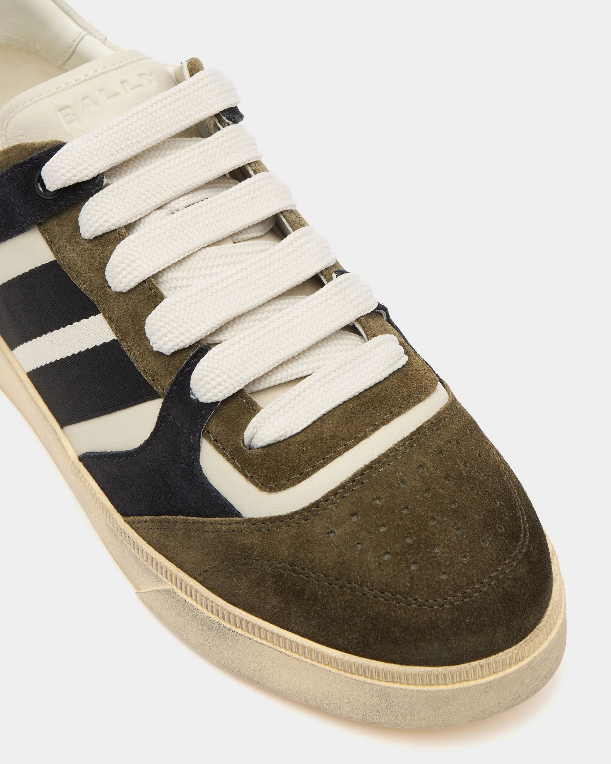 Raise Sneaker In Green And Blue Suede - Image 5