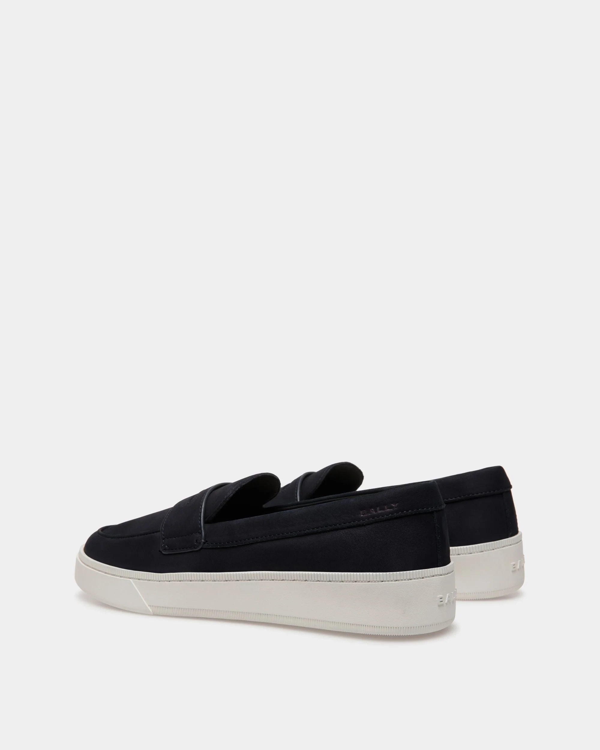 Raise Sneaker in Navy Blue Nubuck Leather - Image 3