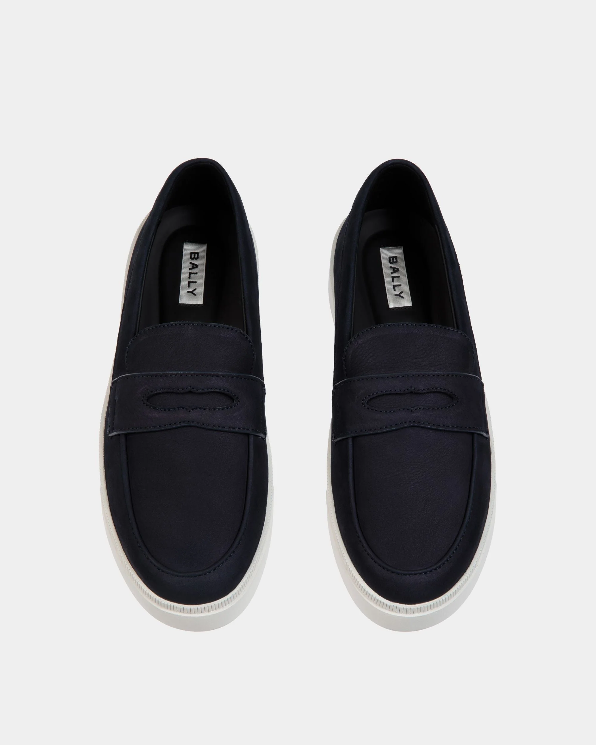 Raise Sneaker in Navy Blue Nubuck Leather - Image 4