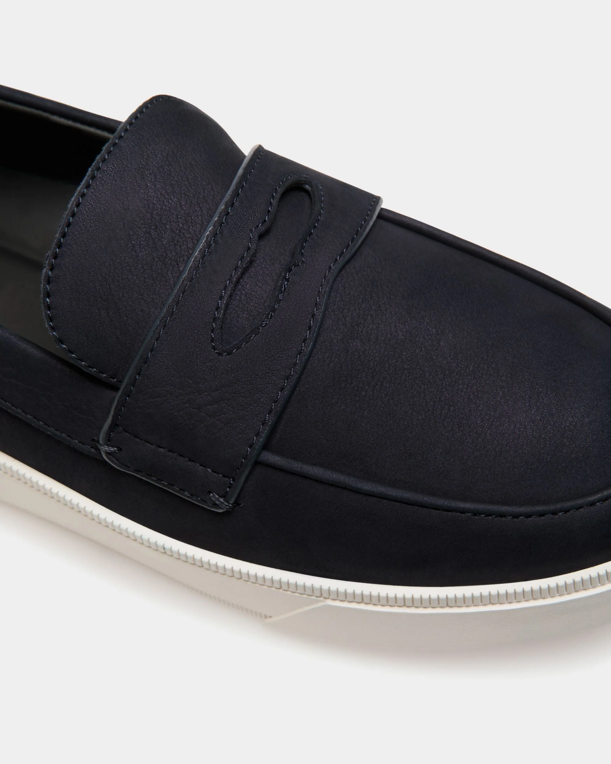 Raise Sneaker in Navy Blue Nubuck Leather - Image 5