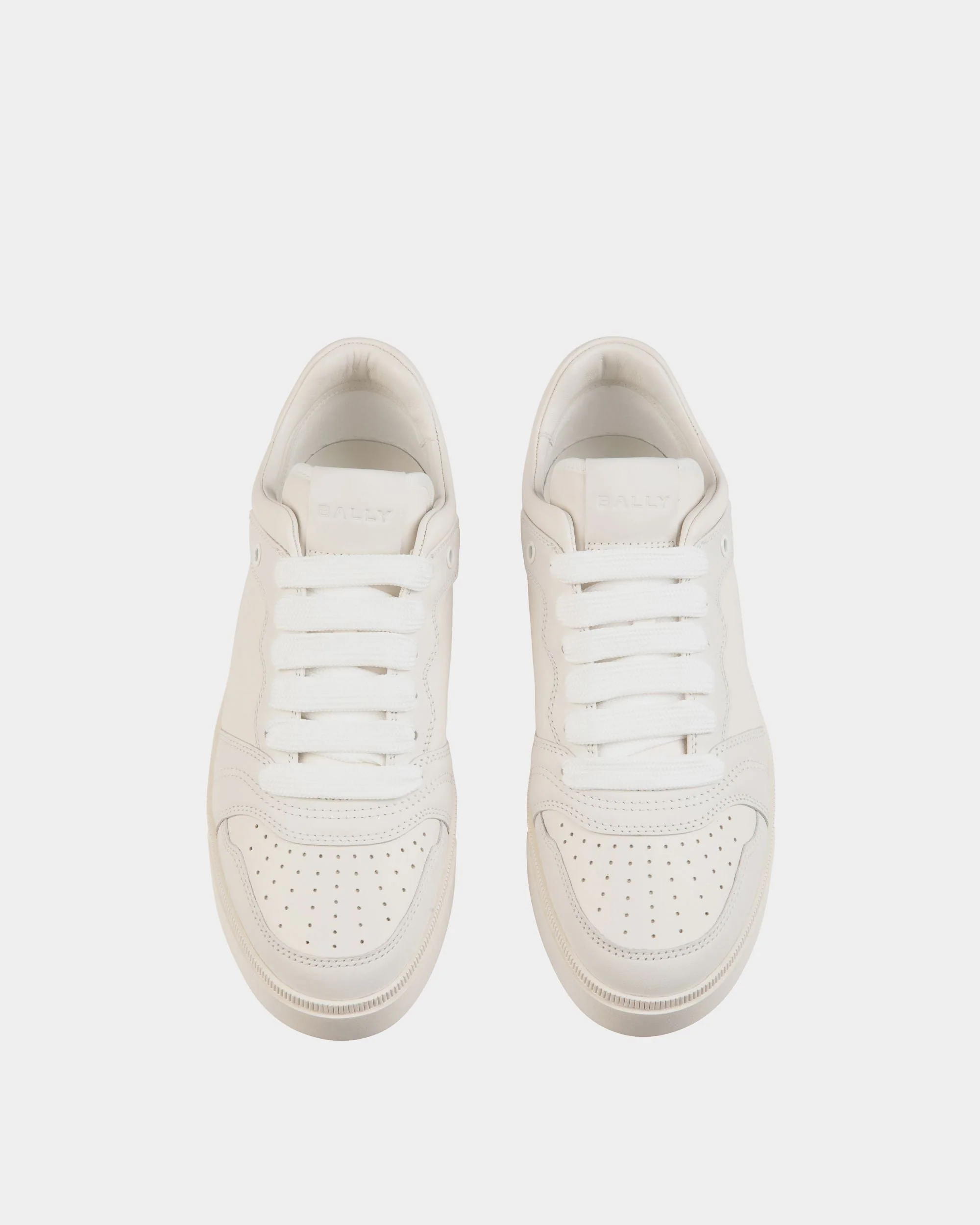 Raise Sneaker in White and Candy Red Leather - Image 5