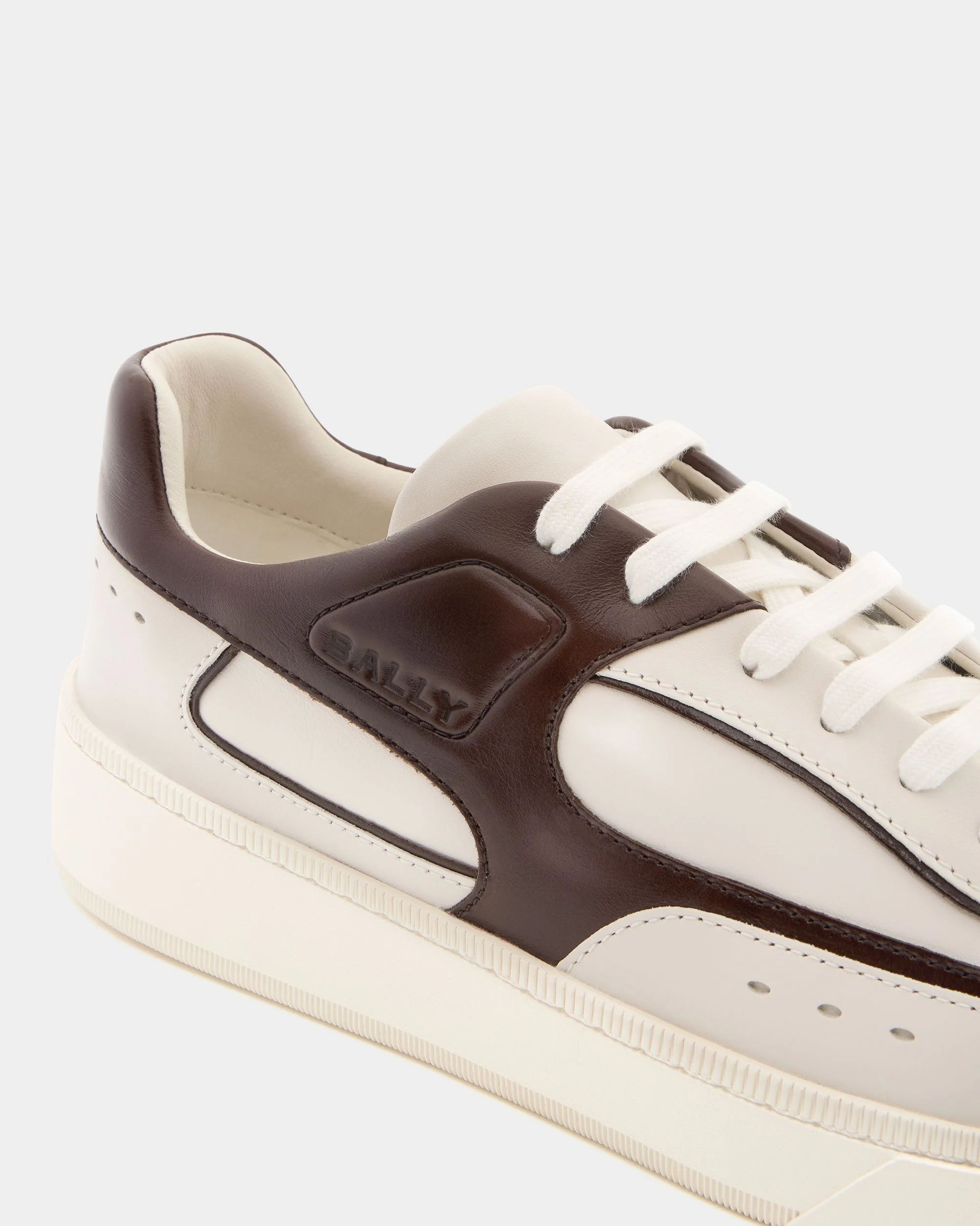 Raise Sneaker in White Leather - Image 6