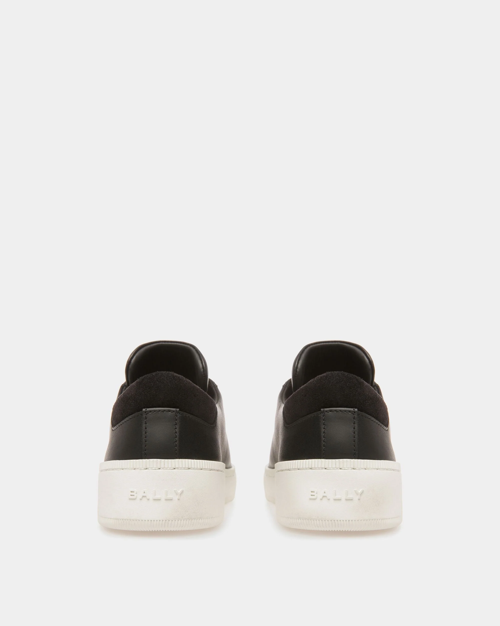 Raise Sneakers In Black And White Leather - Image 5