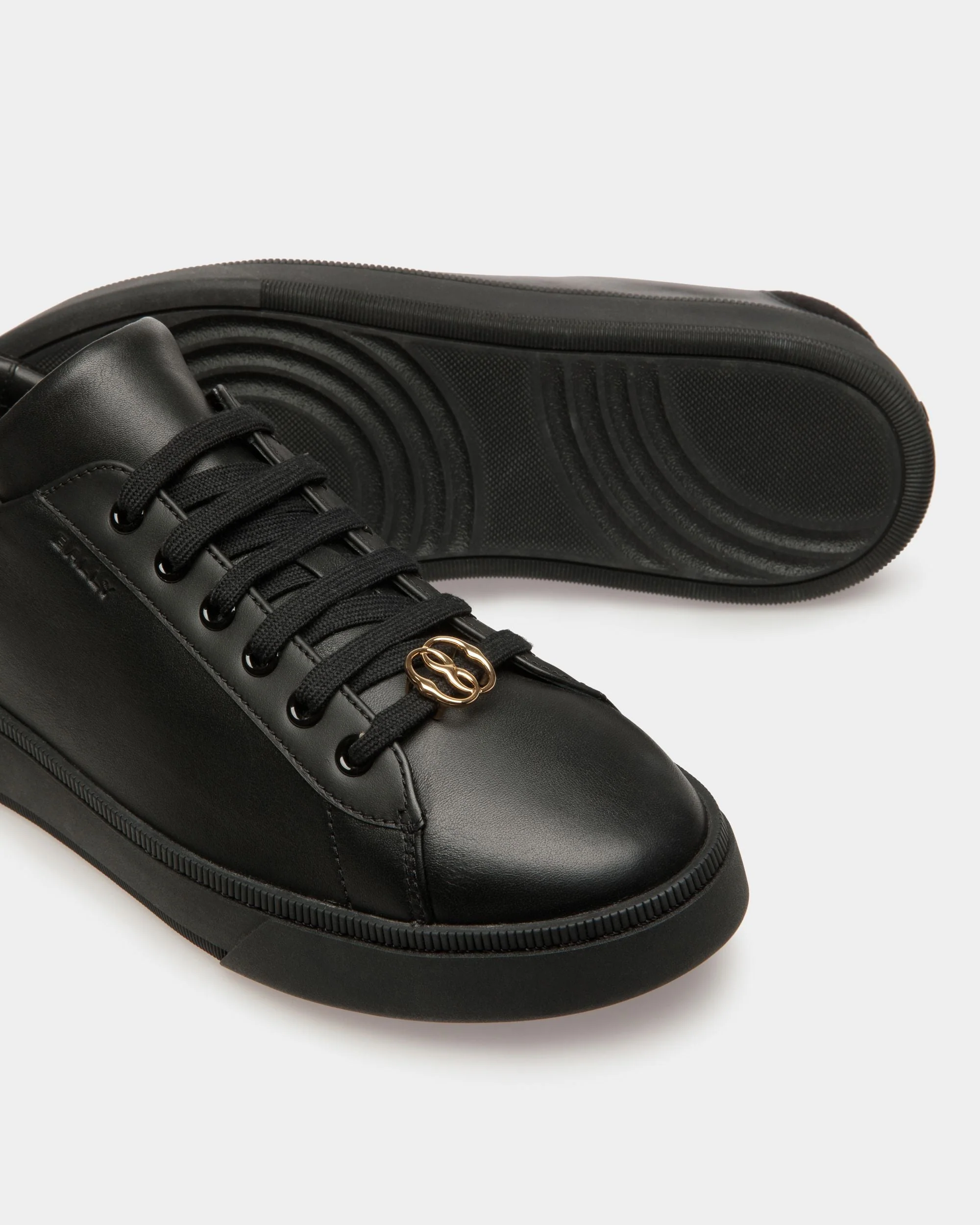 Raise Sneakers In Black Leather - Image 6