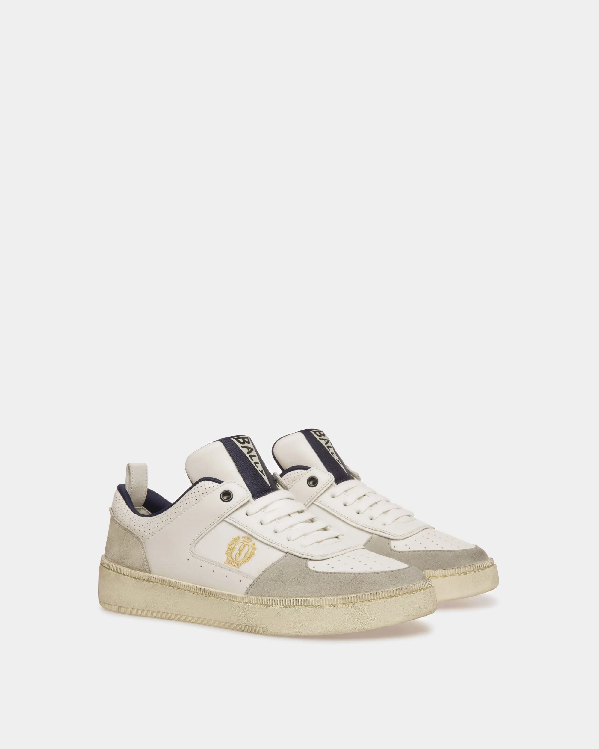Raise Sneakers In Dusty White And Midnight Leather And Fabric - Image 2