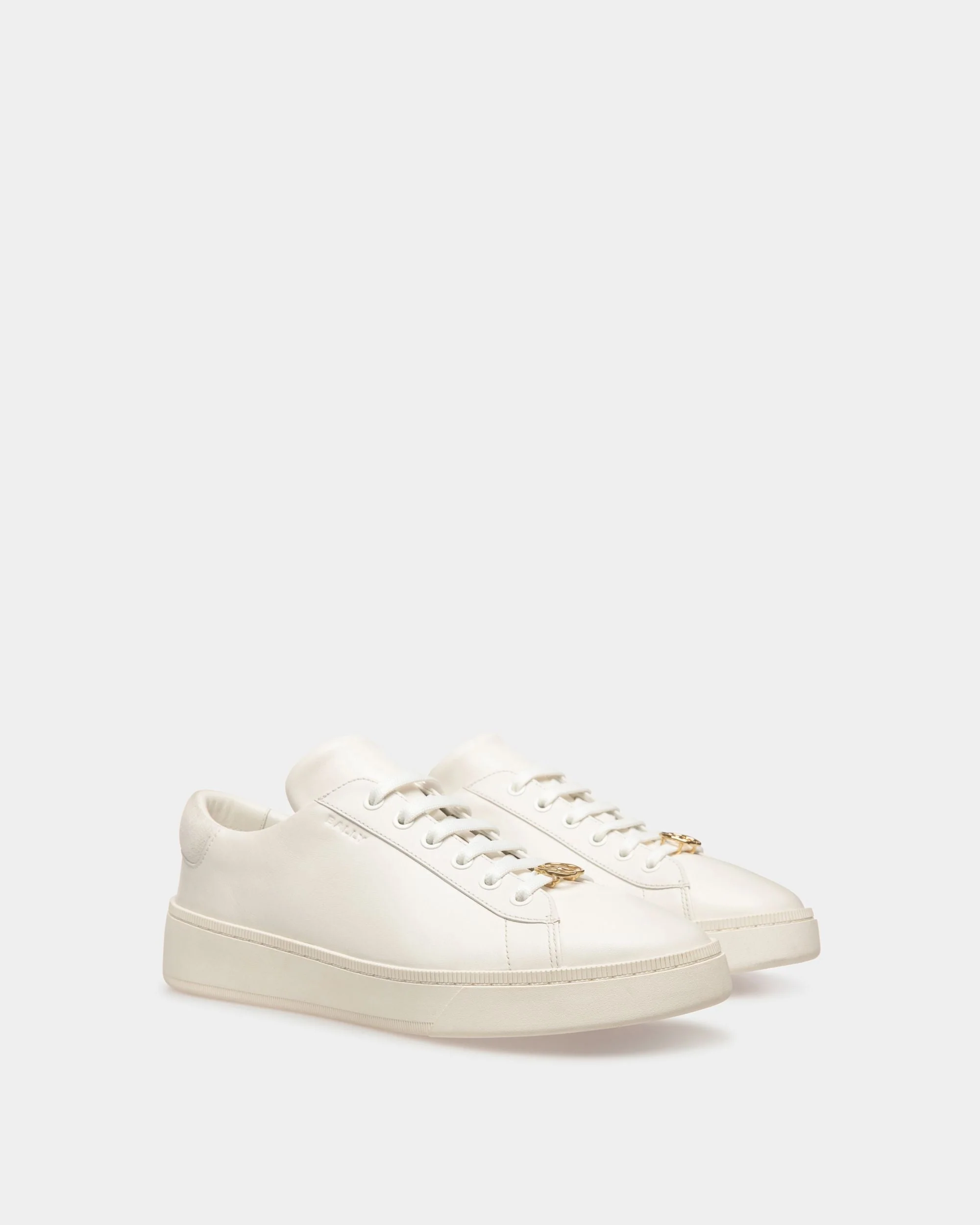 Raise Sneakers In White Leather - Image 3