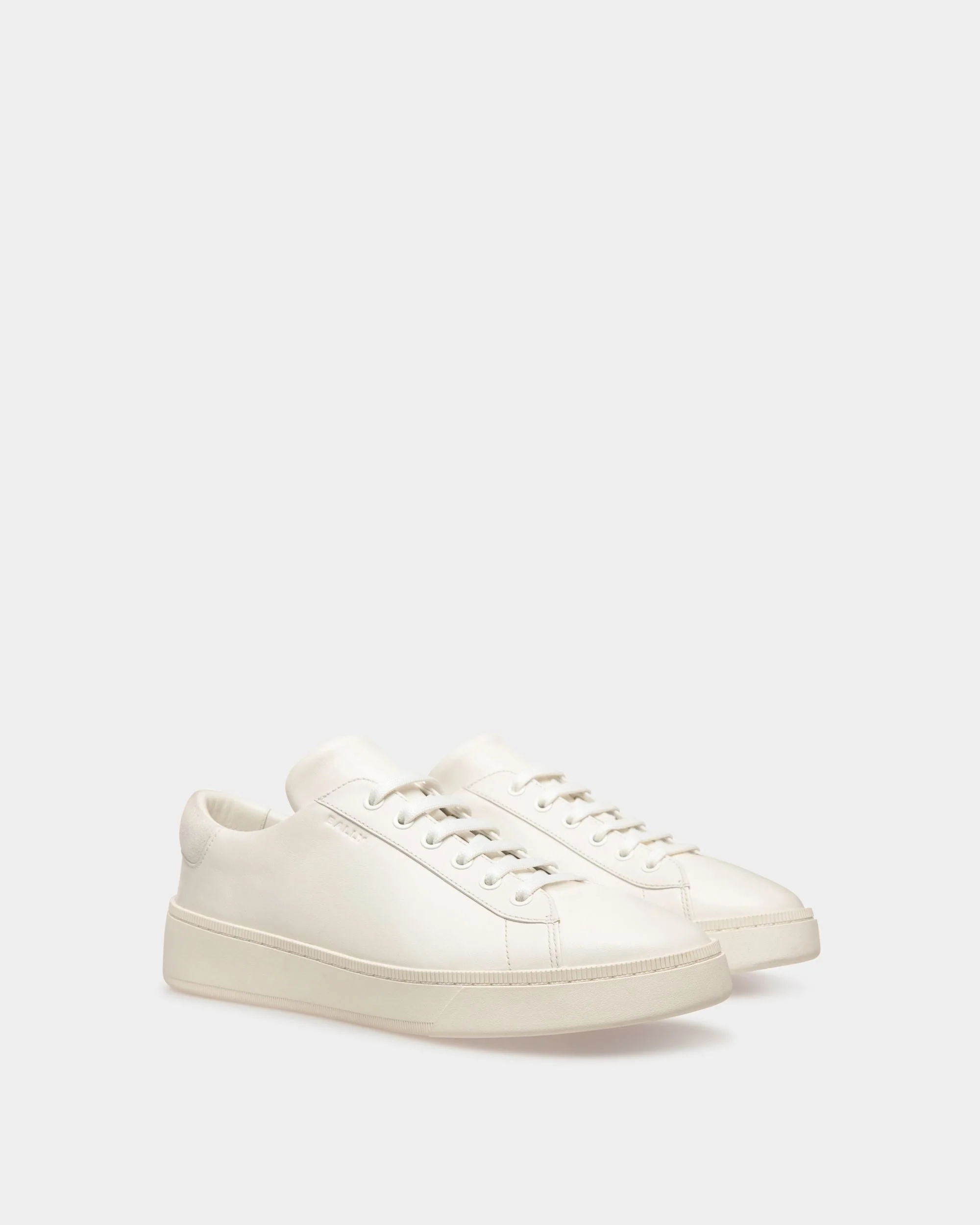Raise Sneakers In White Leather - Image 4