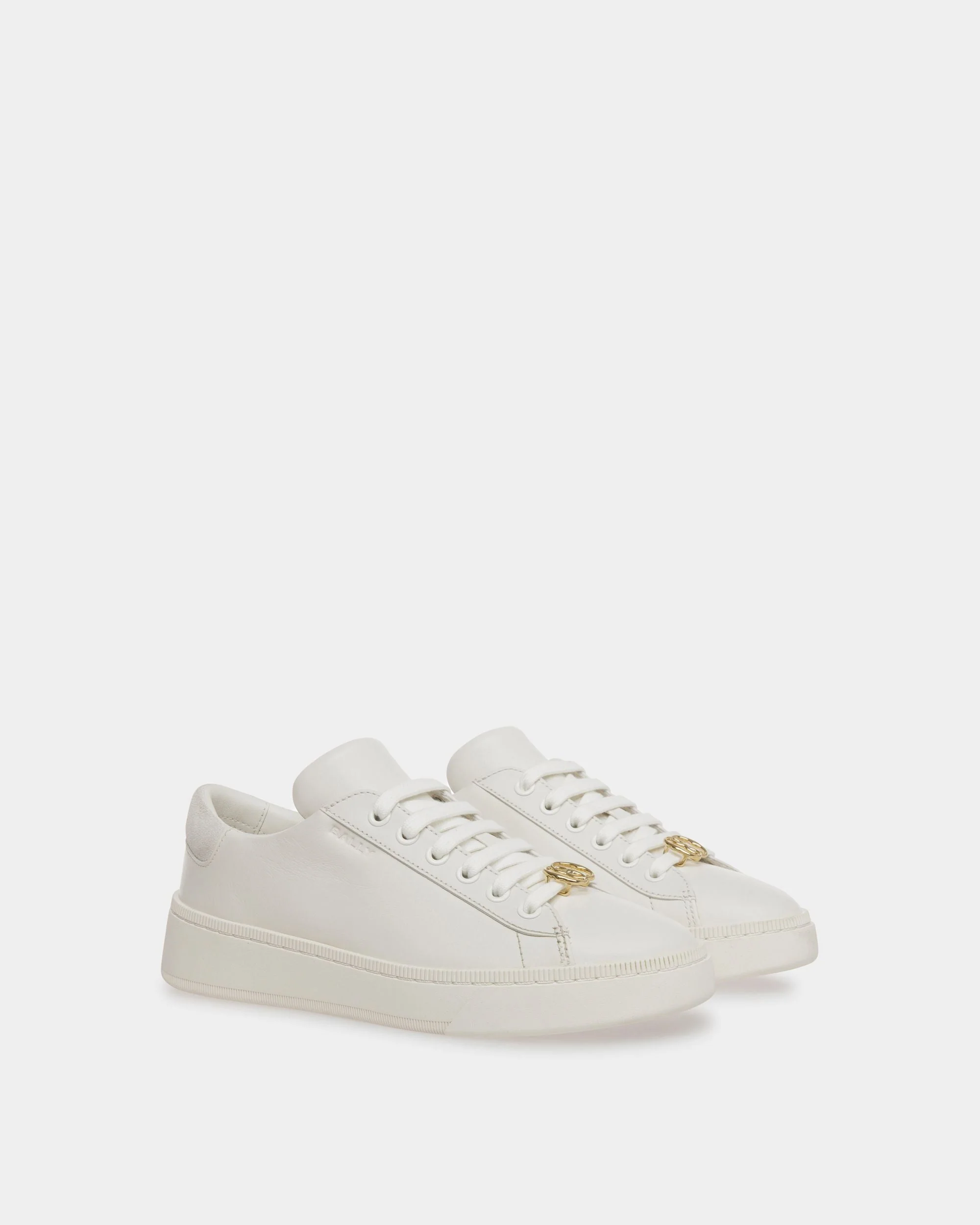 Raise Sneakers In White Leather - Image 3