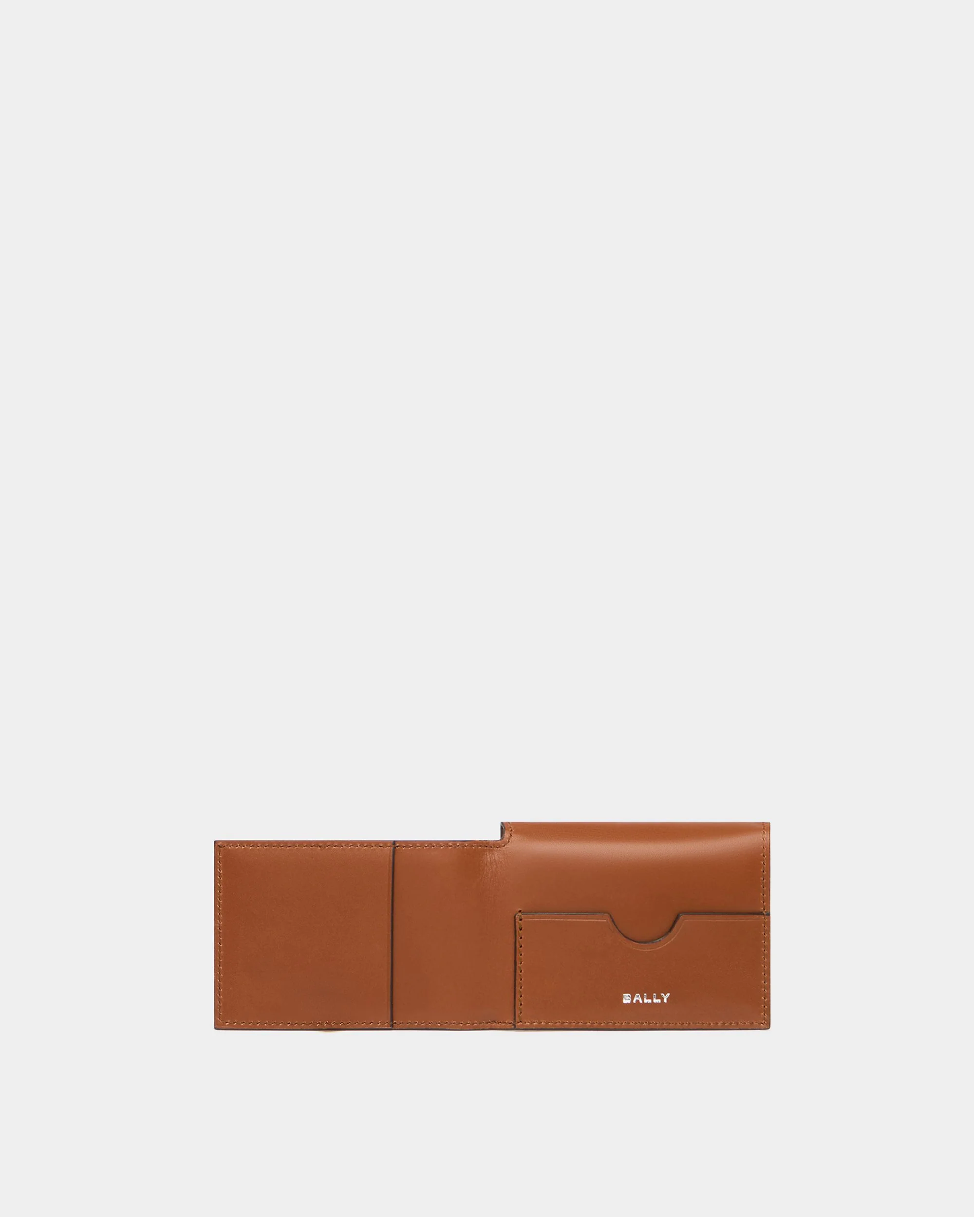 Ray Card Holder in Amber Brown Leather - Image 3