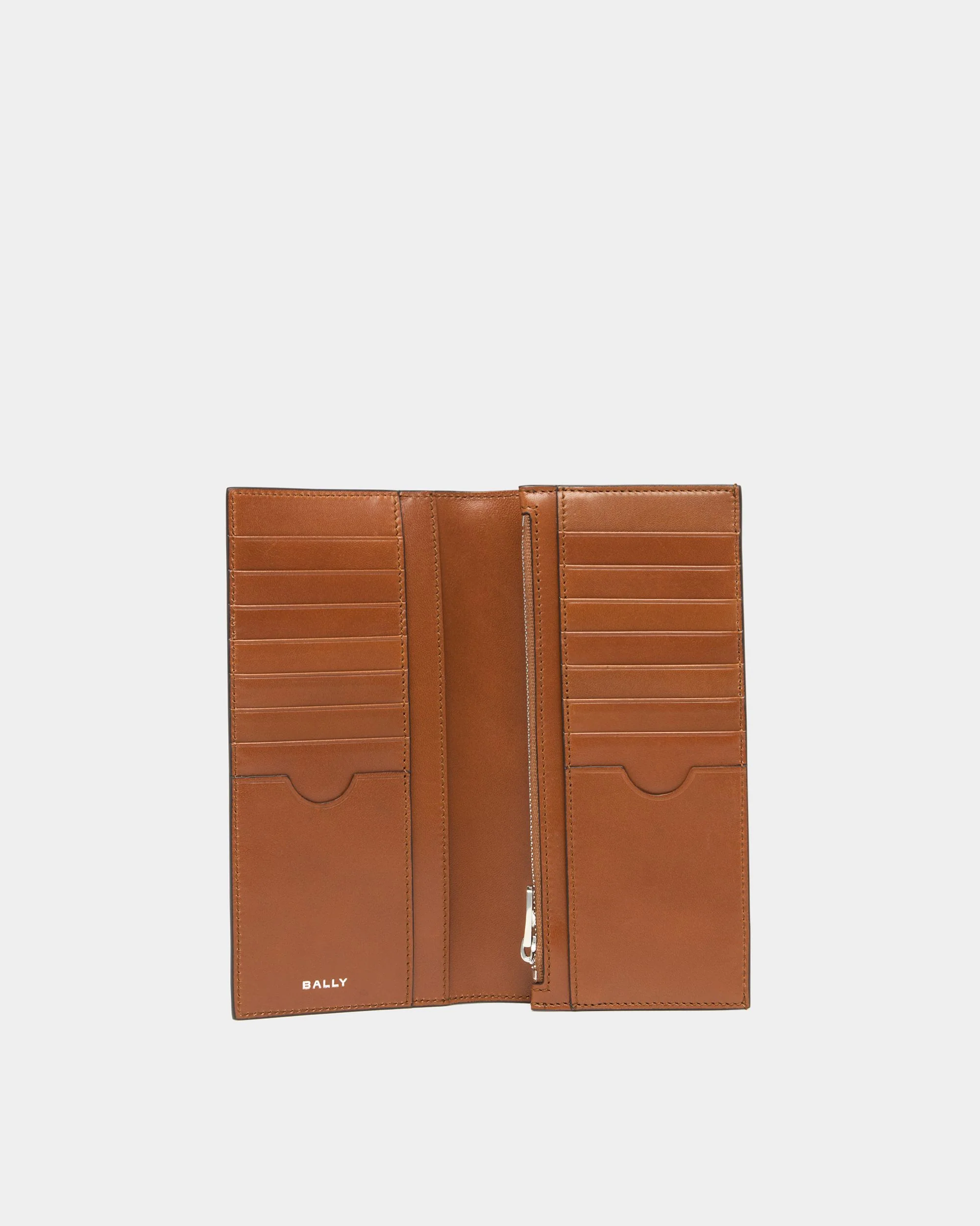 Ray Continental Wallet in Amber Brown Leather - Image 3