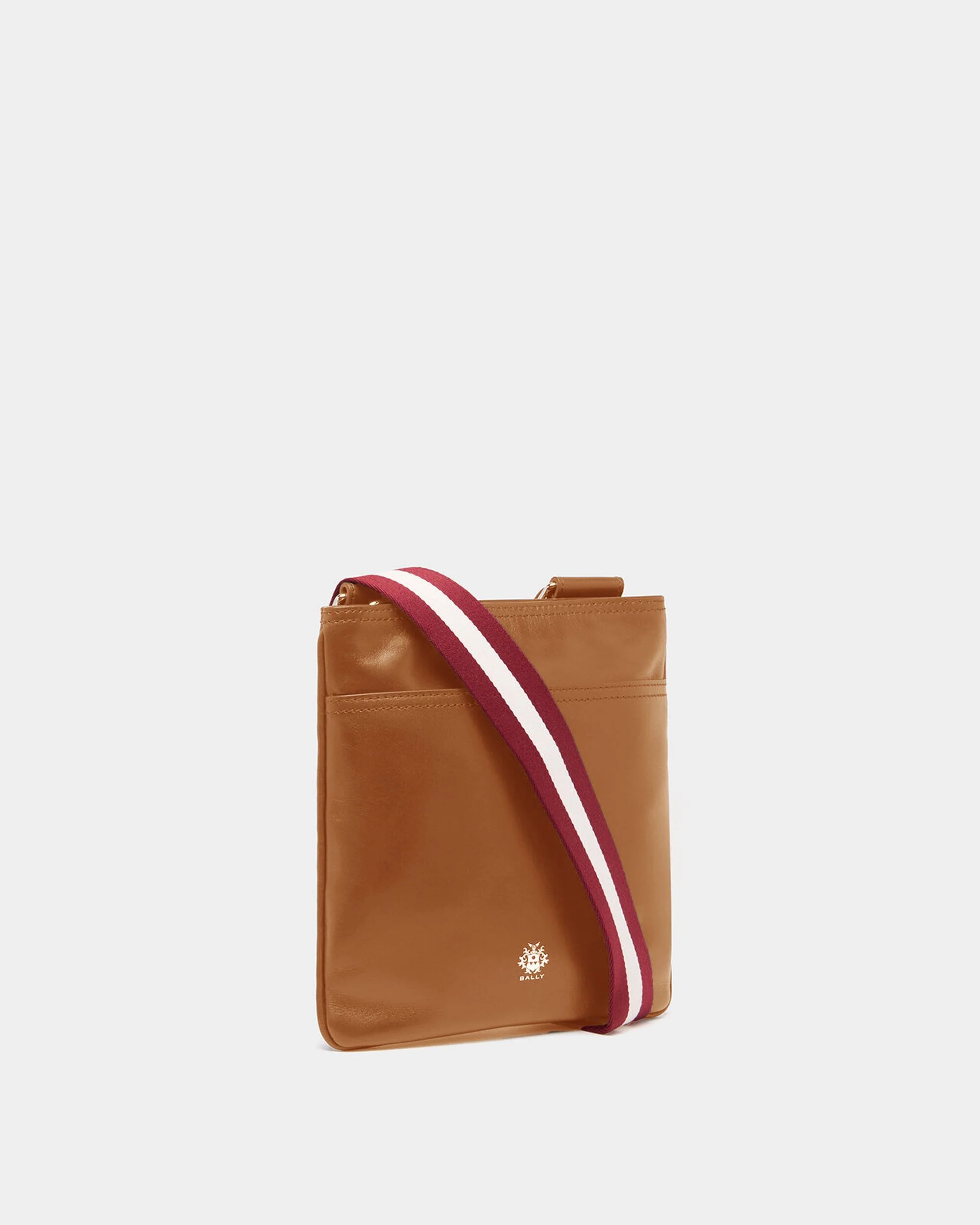 Ray Crossbody Bag in Amber Brown Leather - Image 3