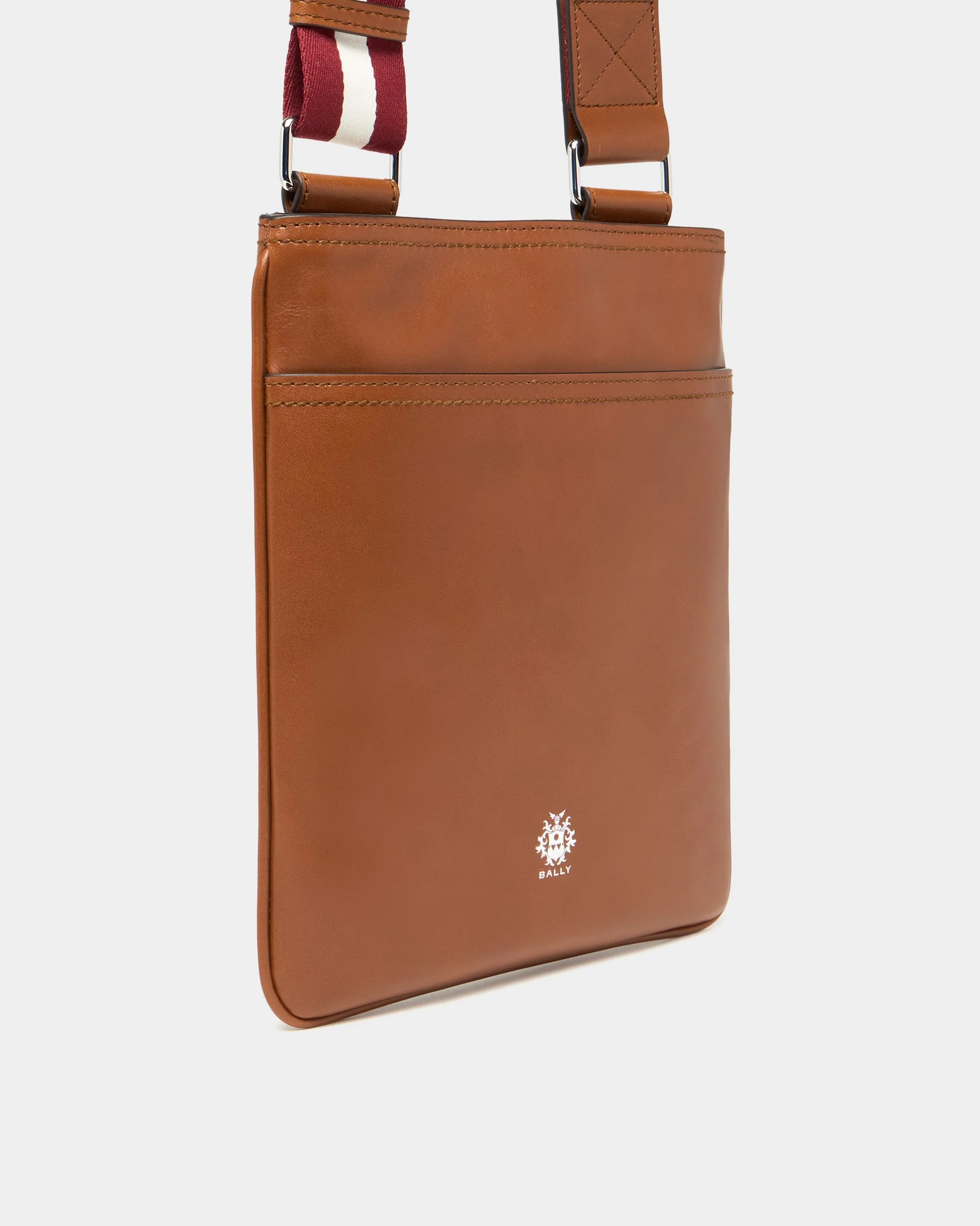Ray Crossbody Bag in Amber Brown Leather - Image 5