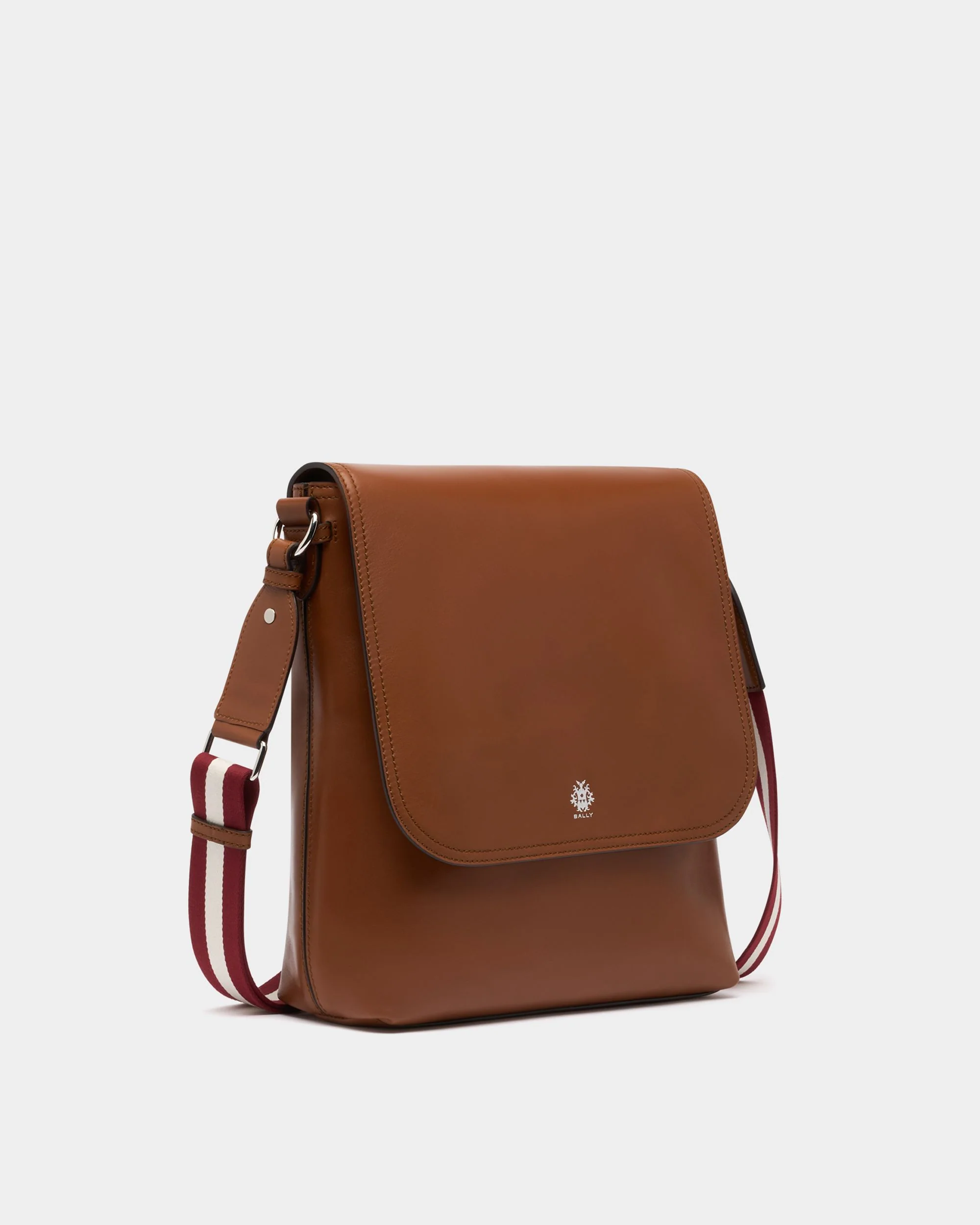Ray Crossbody Bag in Amber Brown Leather - Image 3