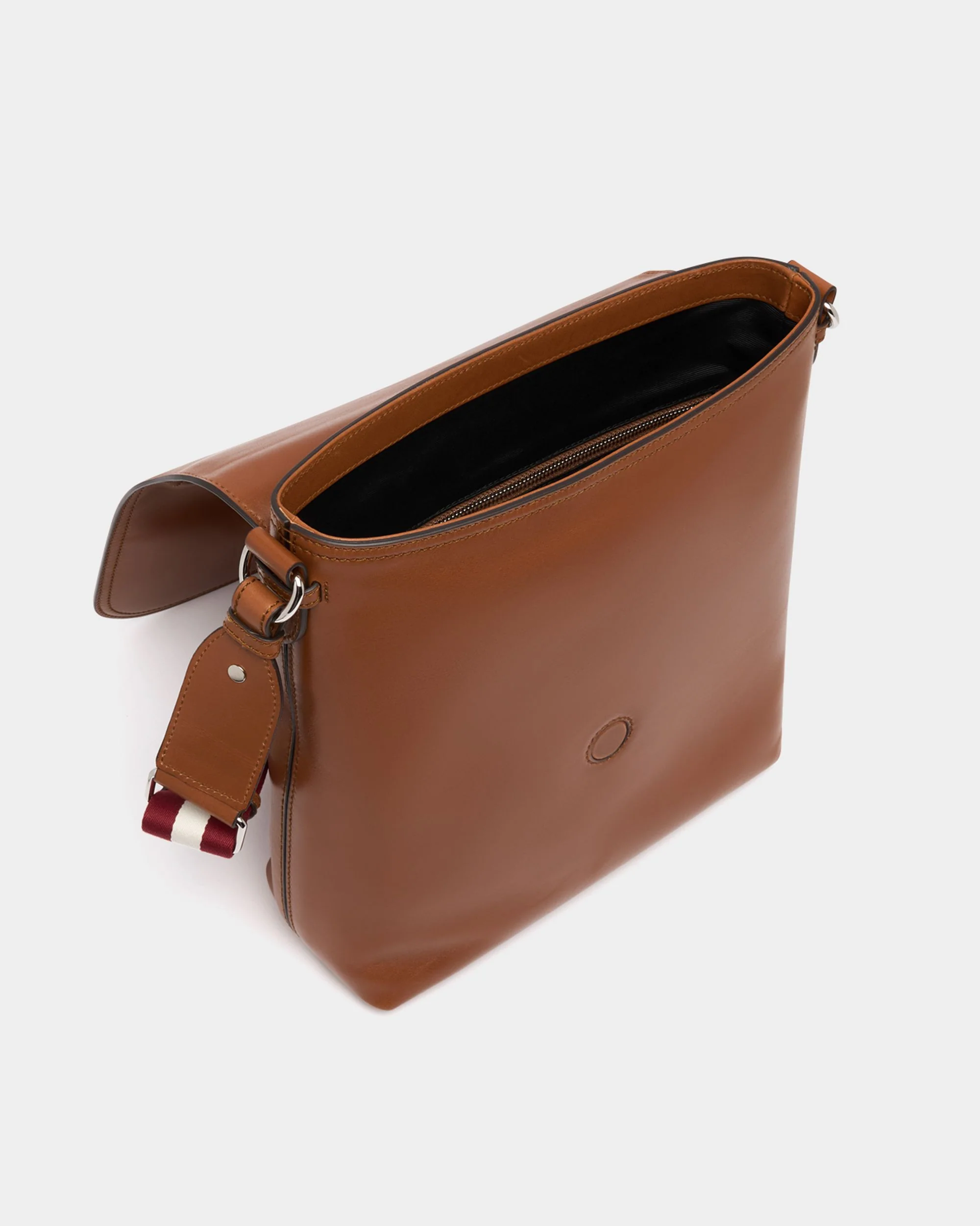 Ray Crossbody Bag in Amber Brown Leather - Image 4