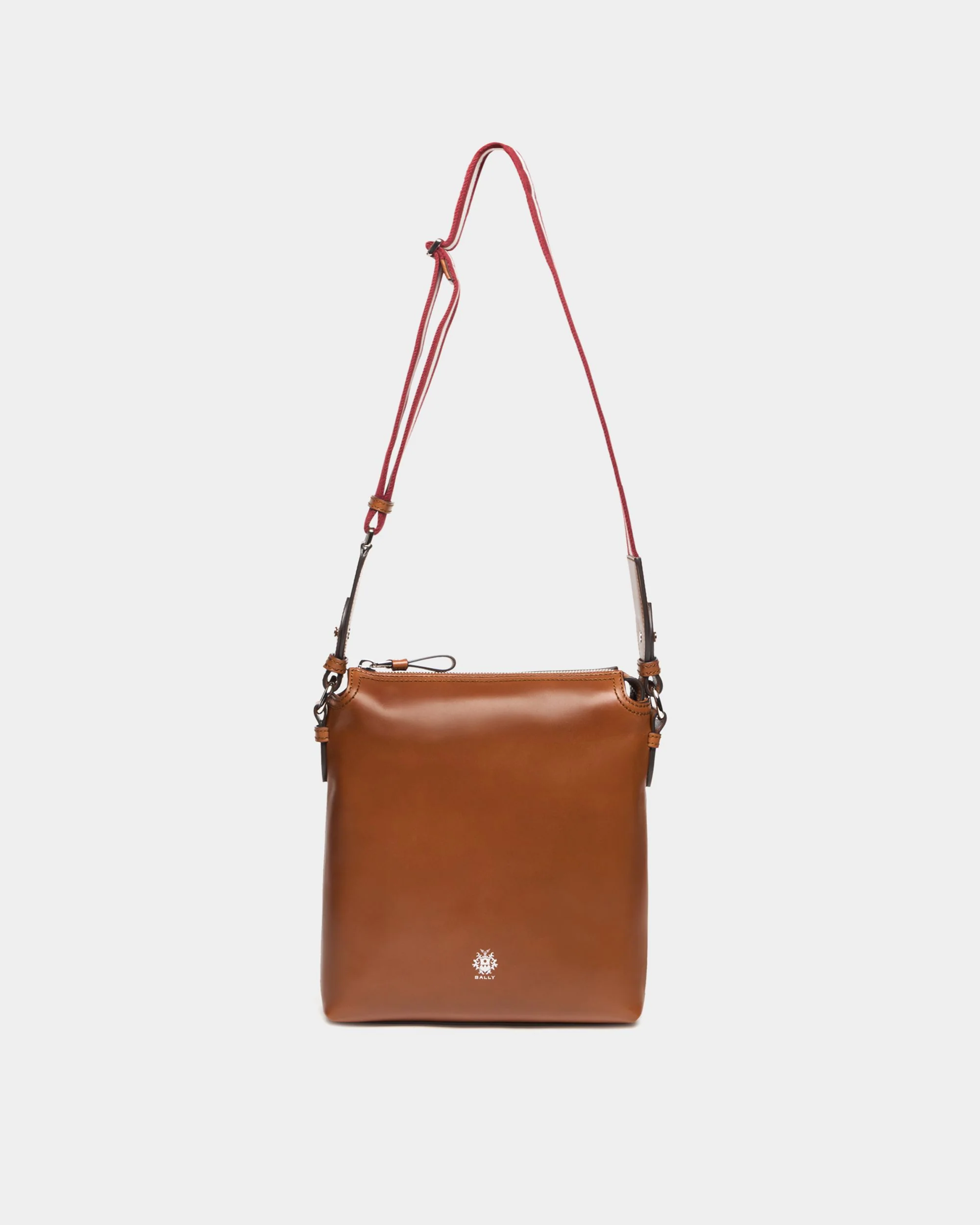 Ray Crossbody Bag in Amber Brown Leather